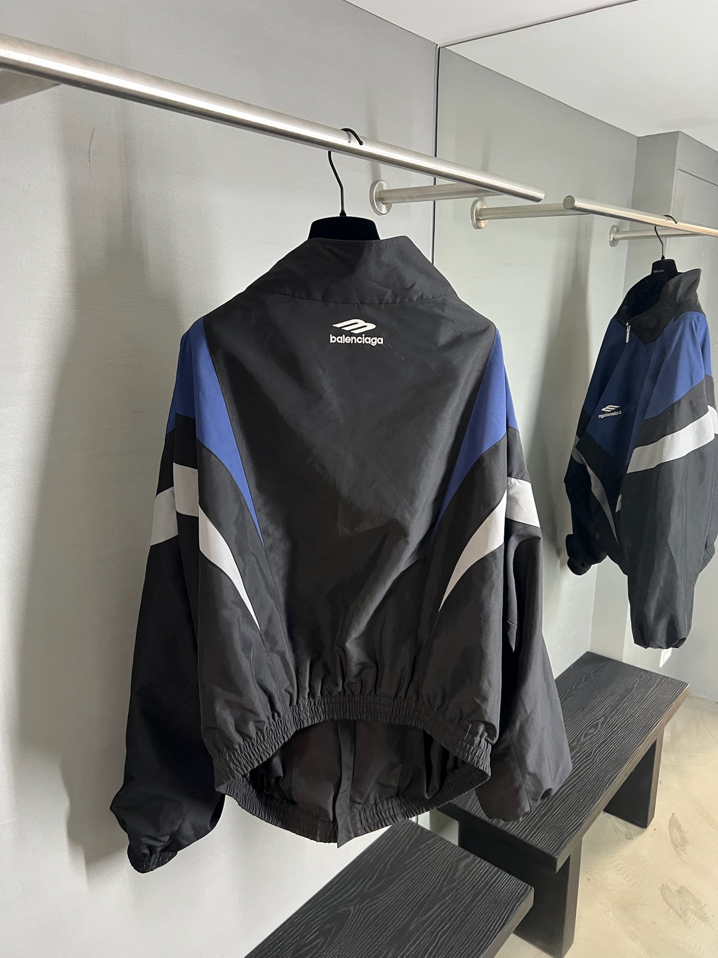 Balenciaga 3B Off Shoulder Tracksuit Jacket