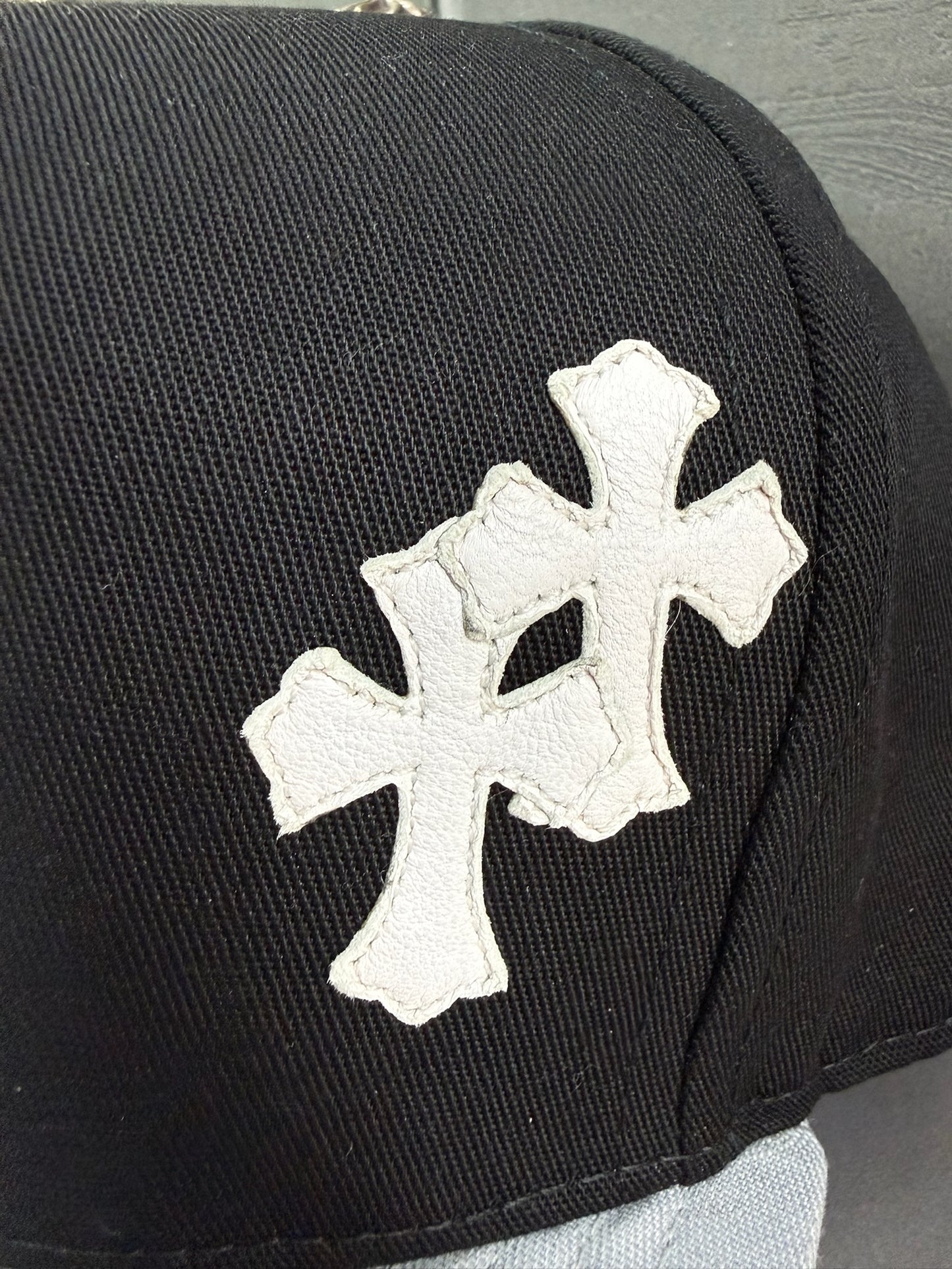 Chrome Hearts Cemtery Cross Patch hat