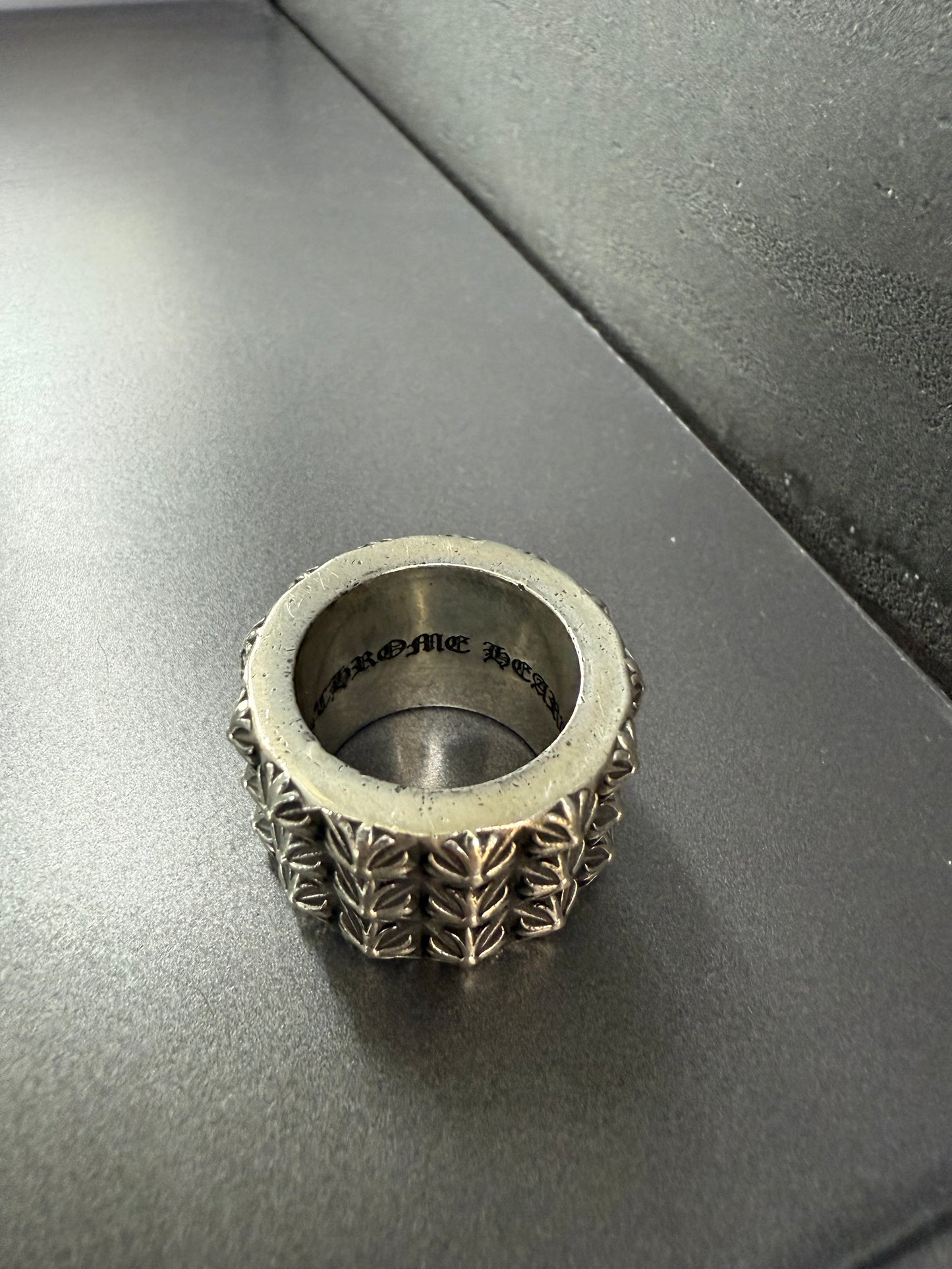 Chrome Hearts triple pete punk ring
