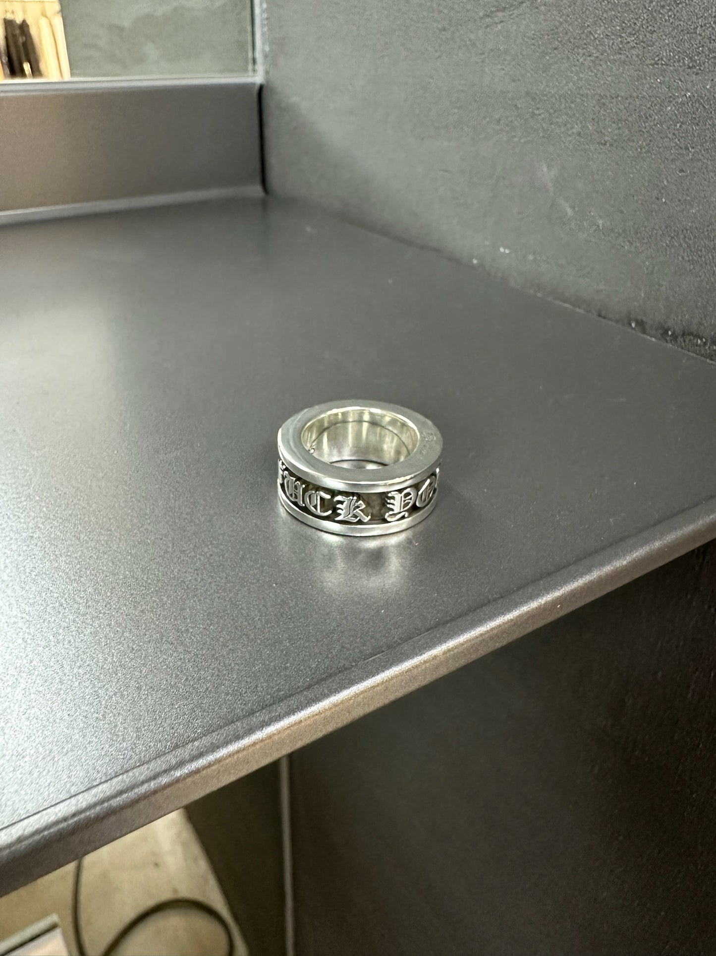 Chrome Hearts Cross “Fuck You”Spinner Ring