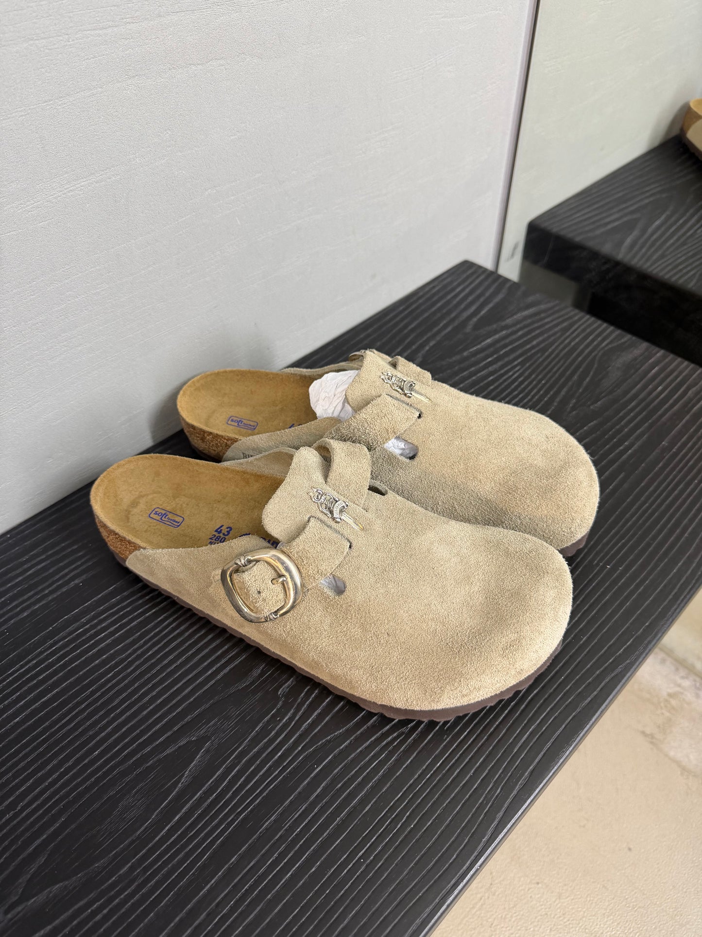 Chrome Hearts Birkenstock Boston Clogs