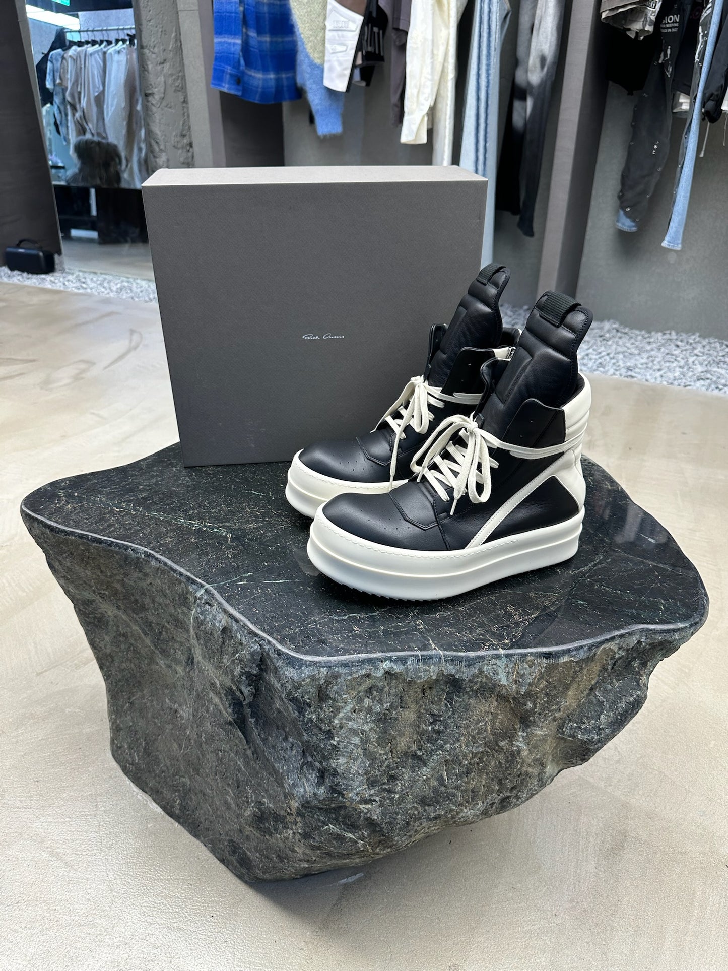 Rick Owens Mega Bumper Geobasket Sneakers