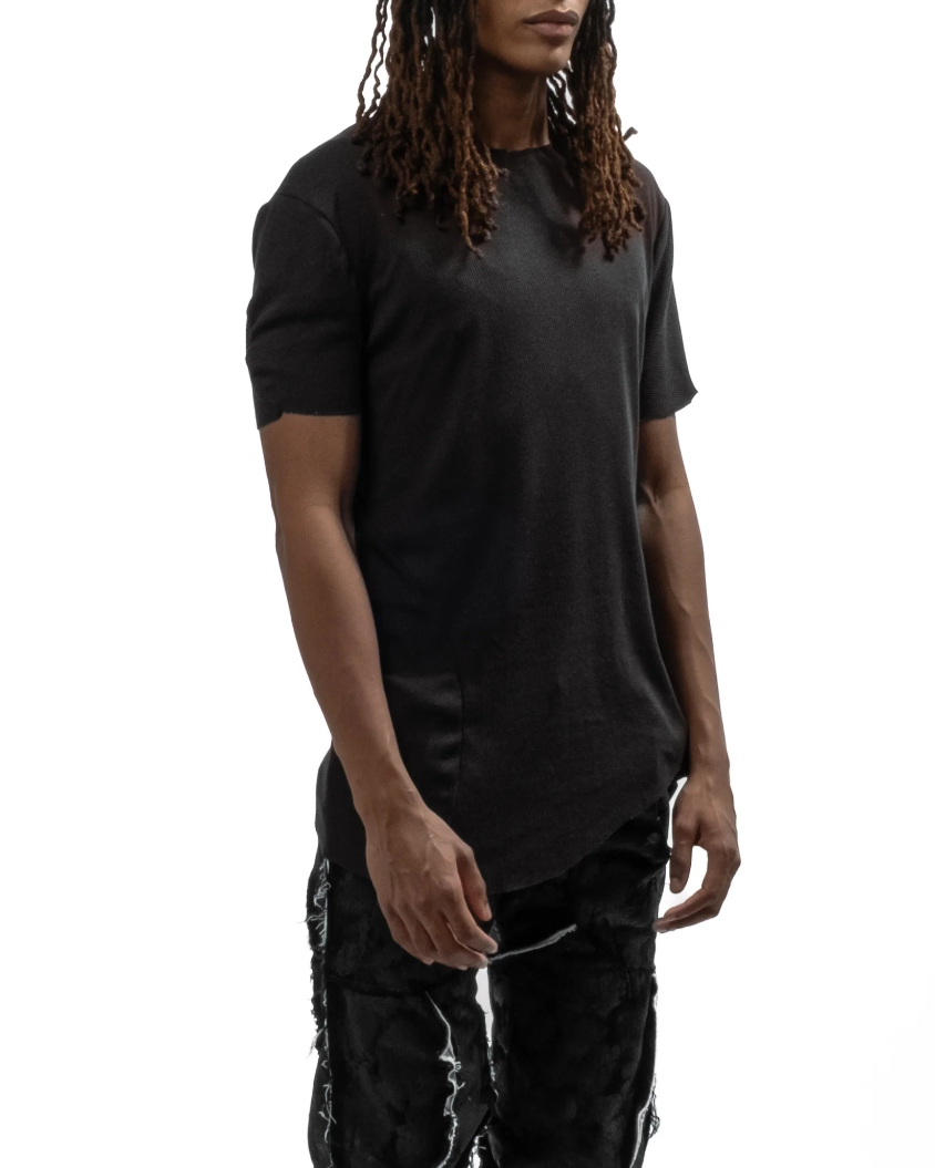 JAS Black Single Layer T-Shirt