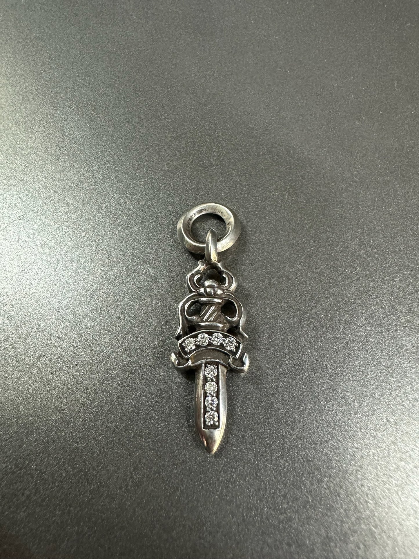 Chrome Hearts Dagger Pendant with Diamonds