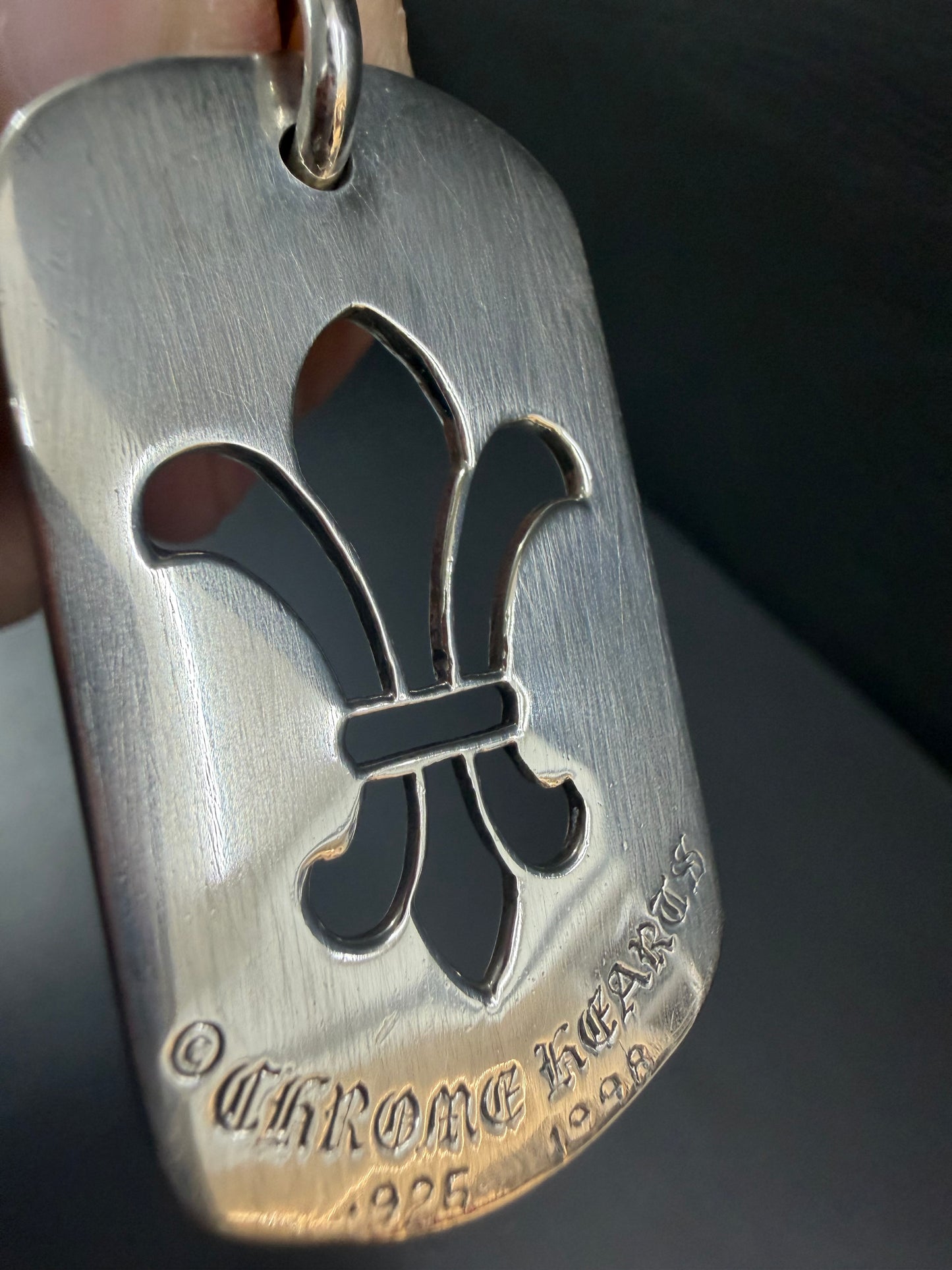 Chrome Hearts Fleur Dog Tag