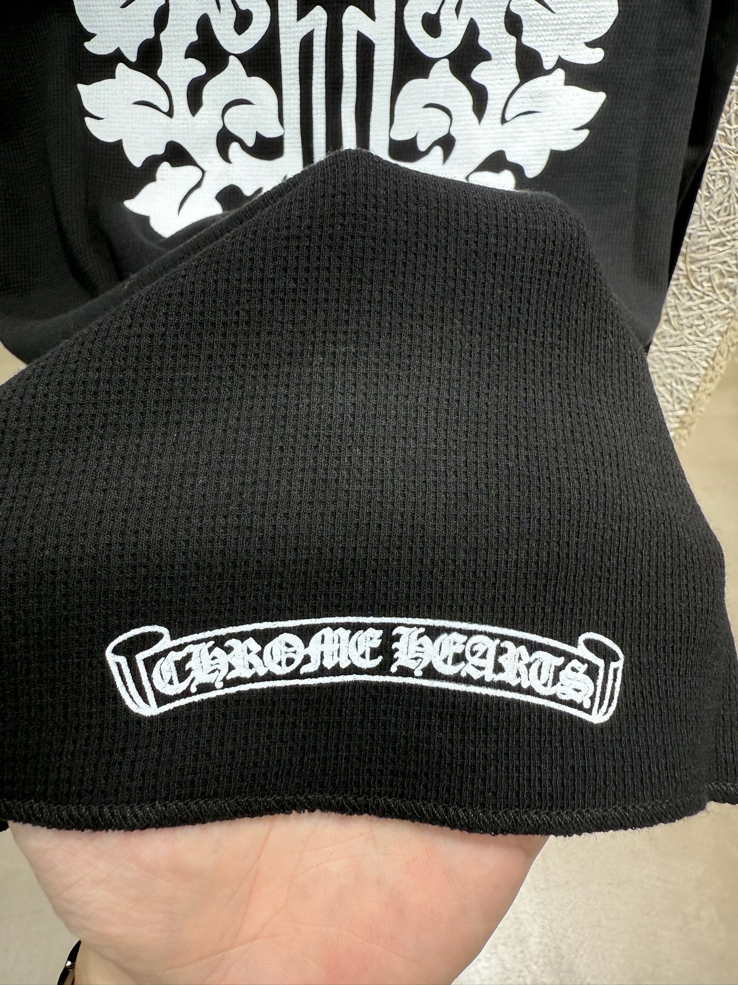Chrome Hearts dagger waffle long sleeves