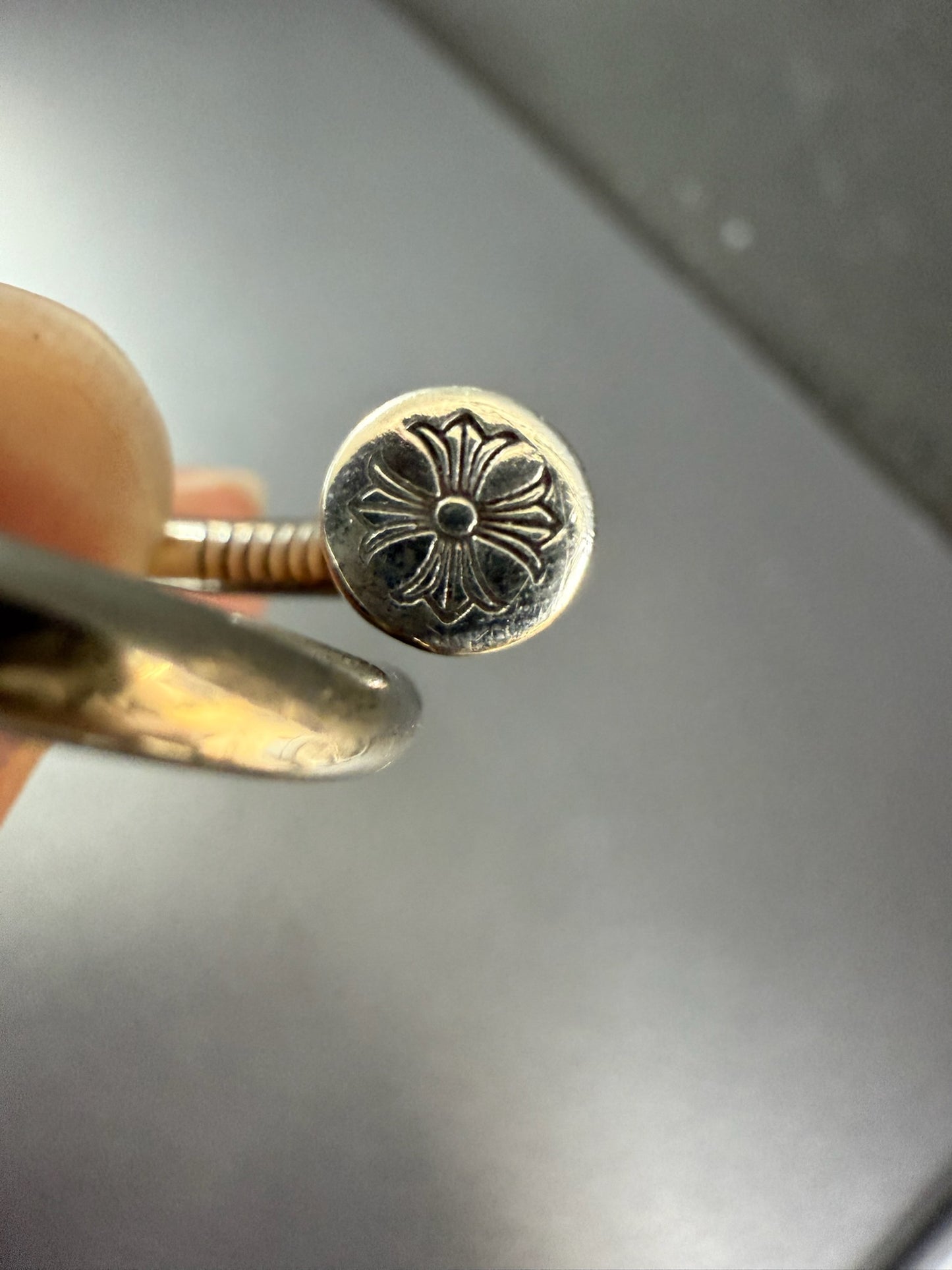 Chrome Hearts flat nail ring