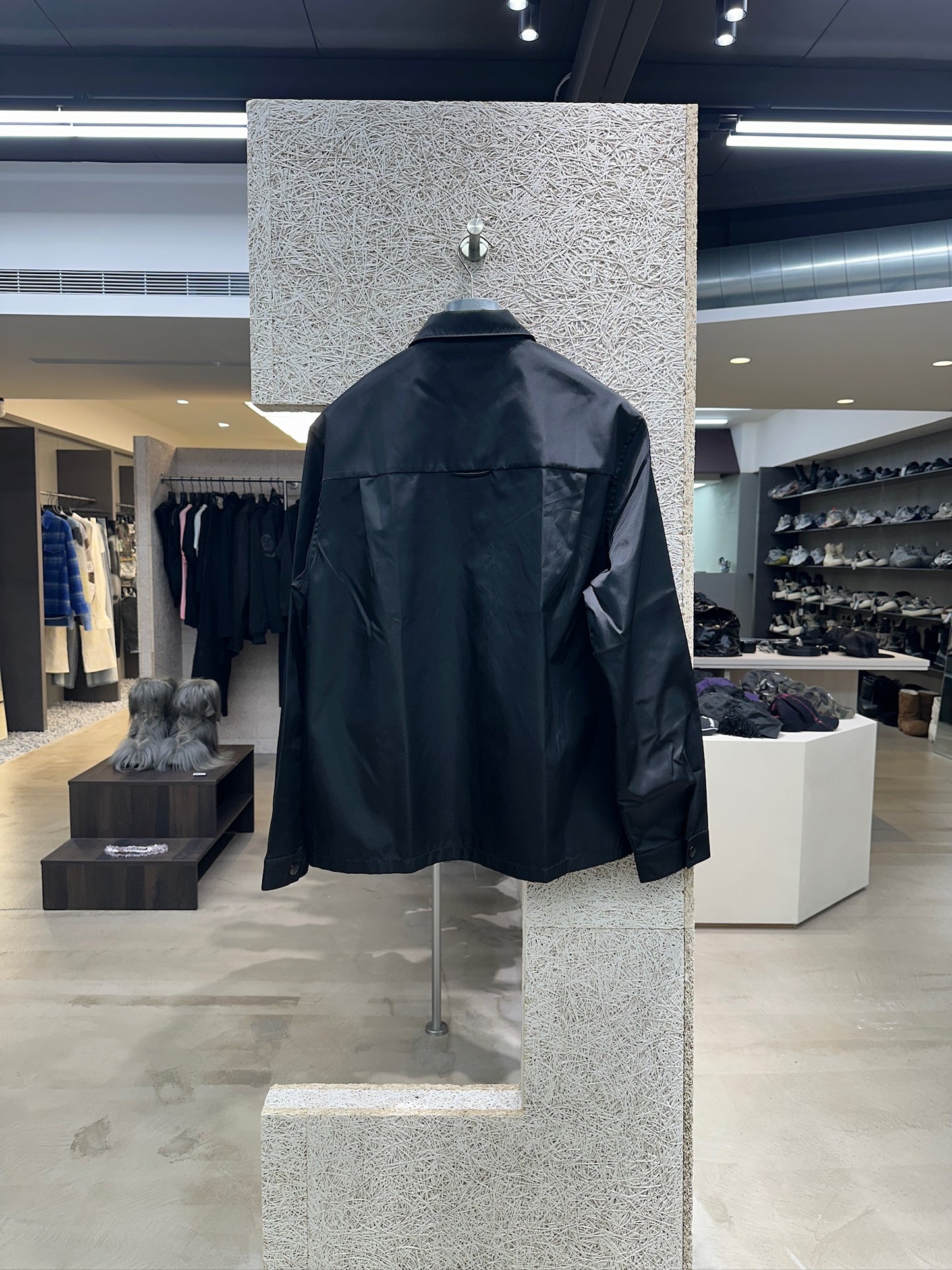 Prada Re-Nylon Triangle Logo Shirt