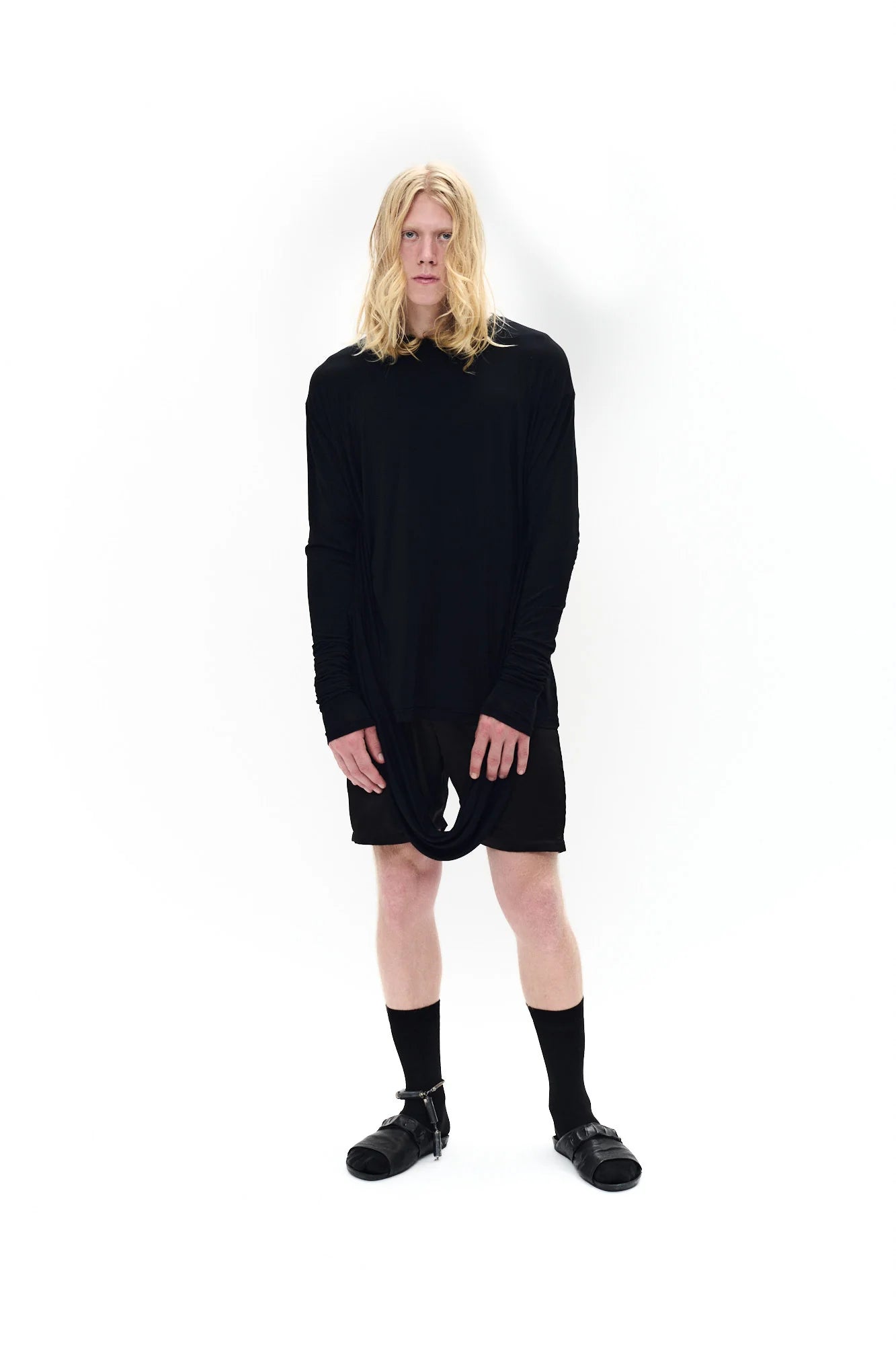 P.L.N. LONG SLEEVE SHIRT WITH PANEL