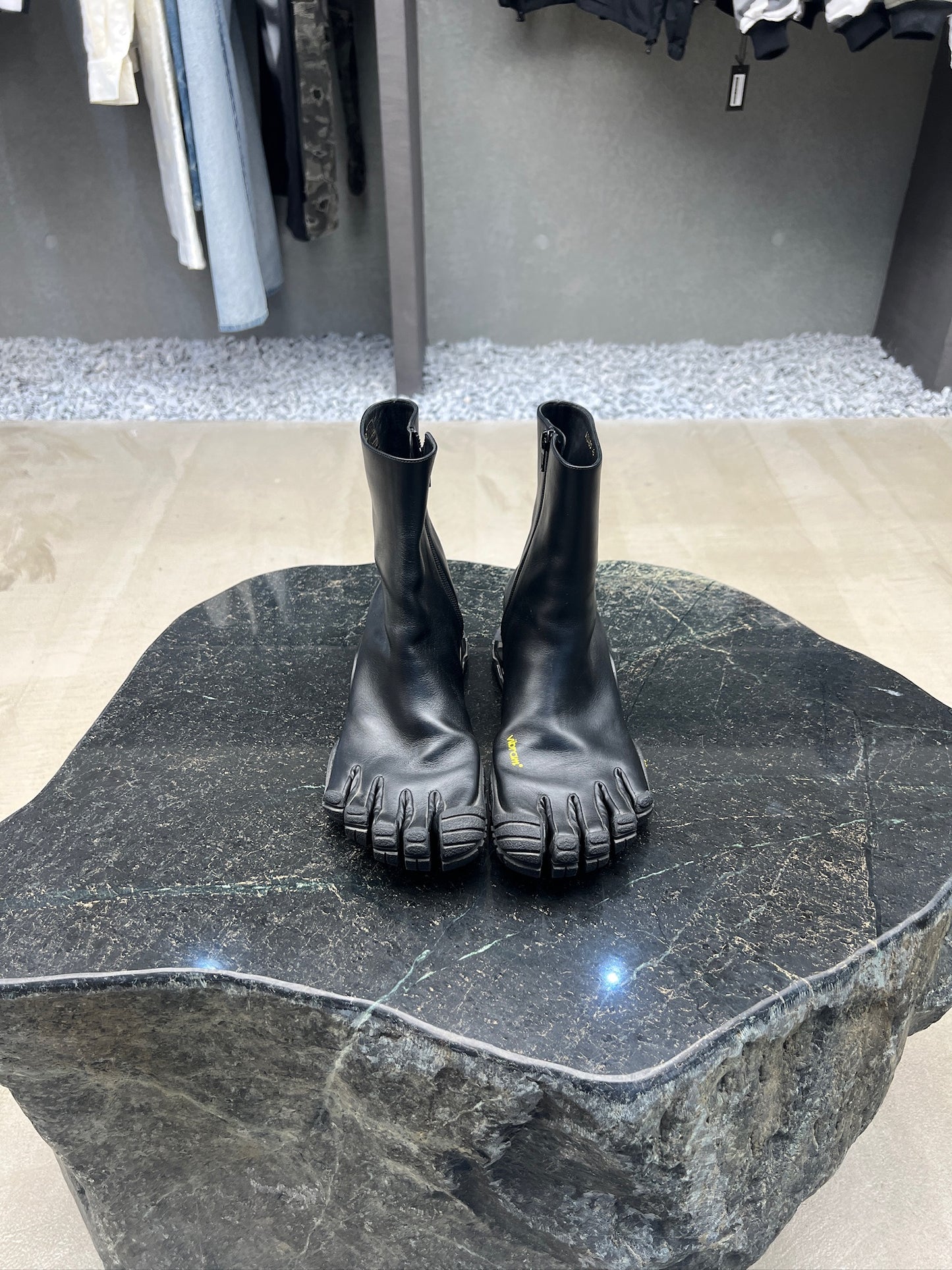 Balenciaga Vibram Leather Toe Heels