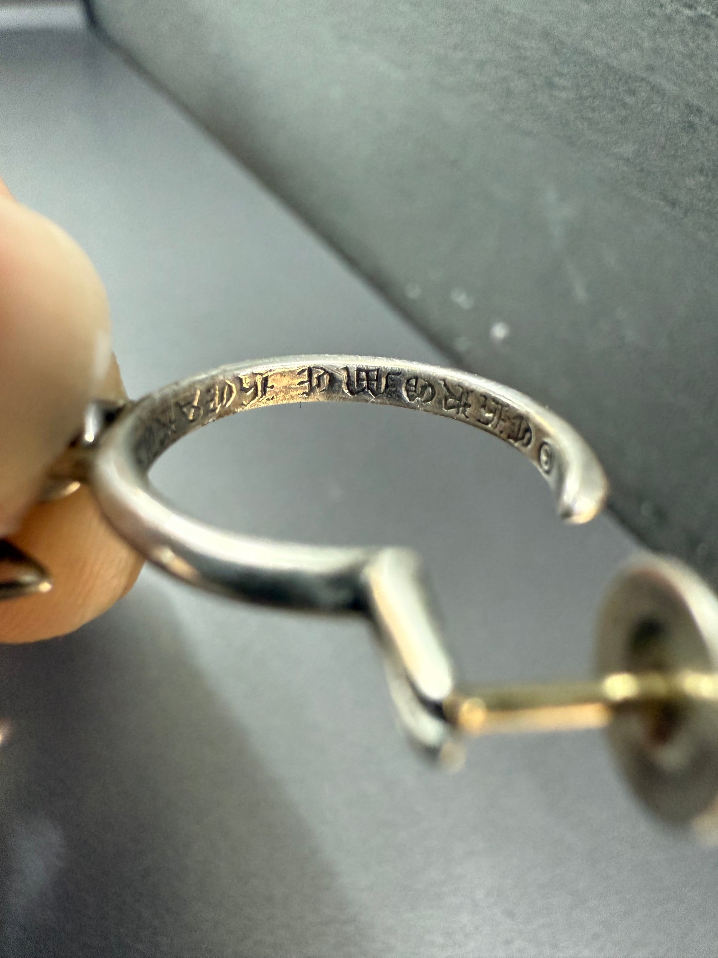 Chrome Hearts tiny pendant earring