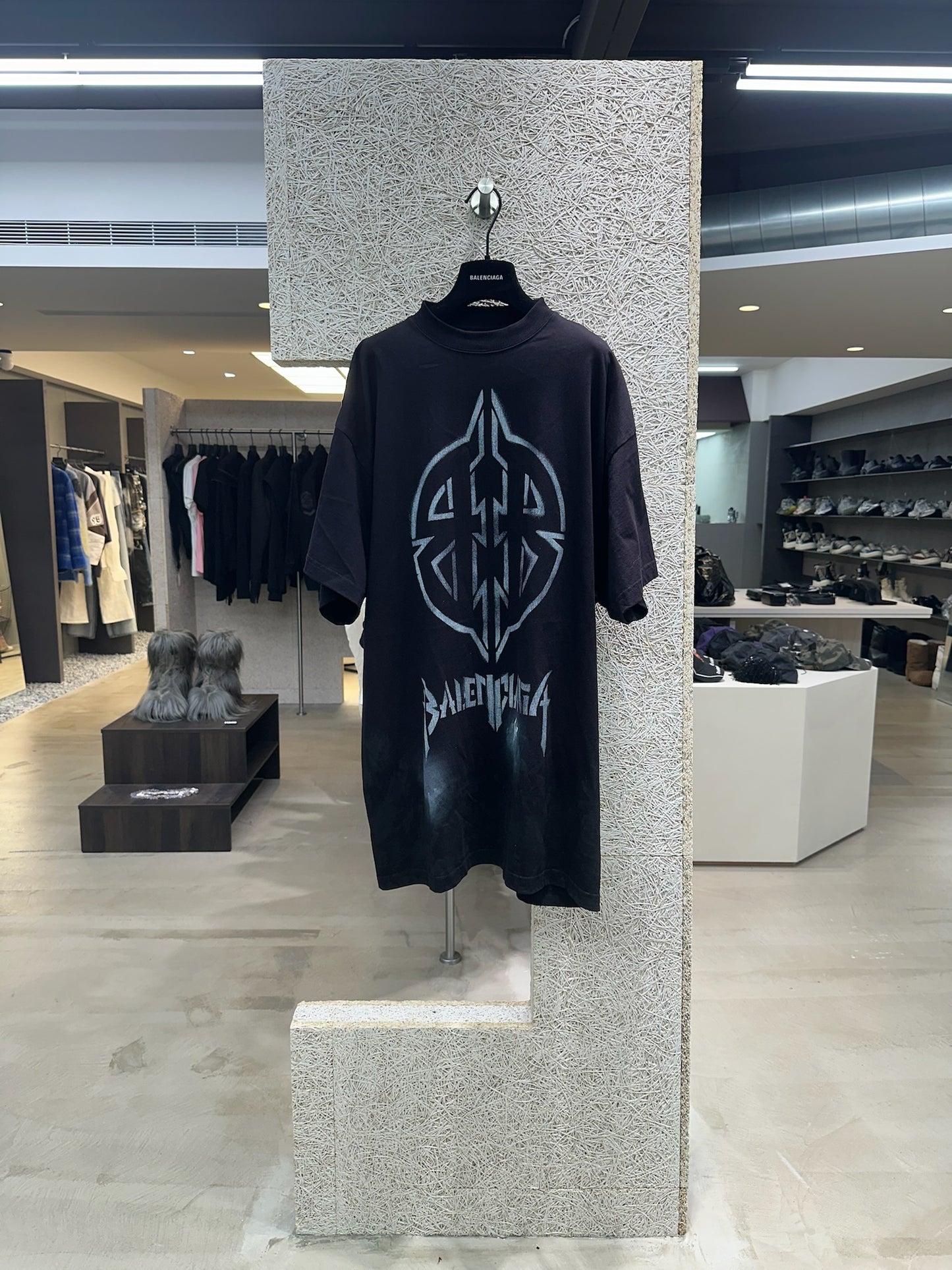 Balenciaga Metal BB Stencil T-Shirt