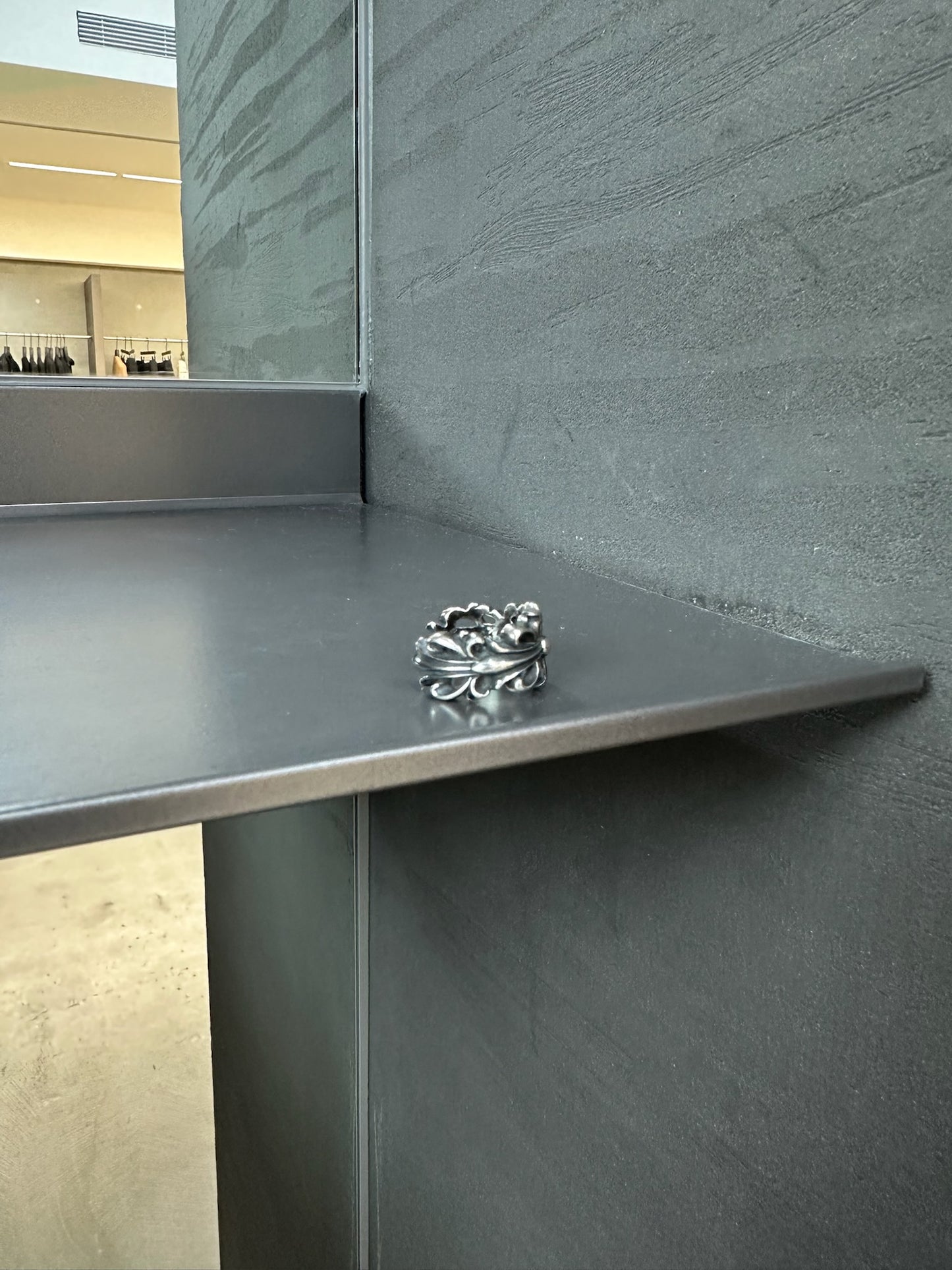 Chrome Hearts double floral cross ring