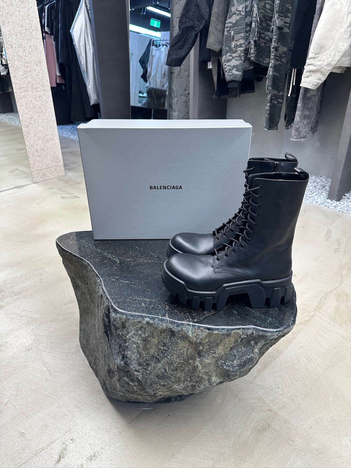 Balenciaga Bulldozer Lace-up Boots