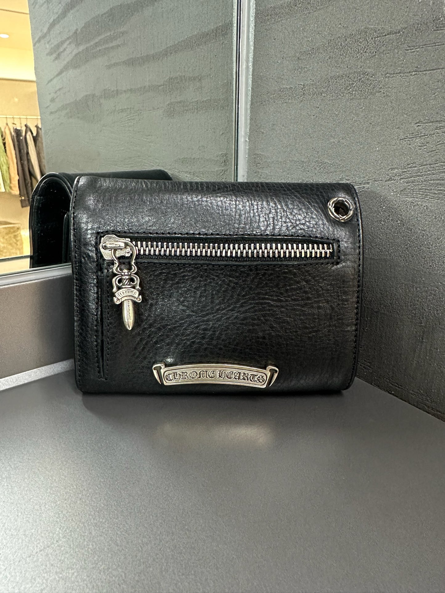 Chrome Hearts buckle scroll wallet