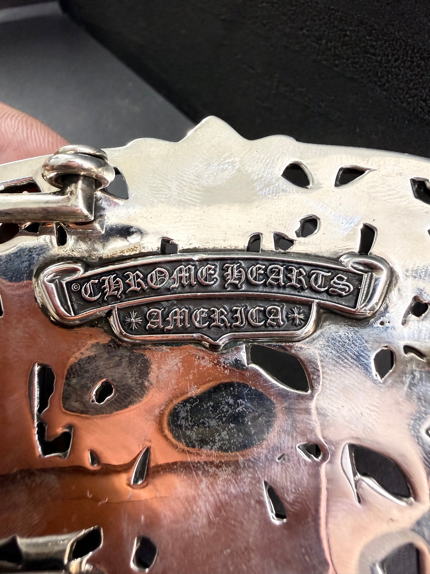 Chrome Hearts Cemetery Cross Belt Buckle