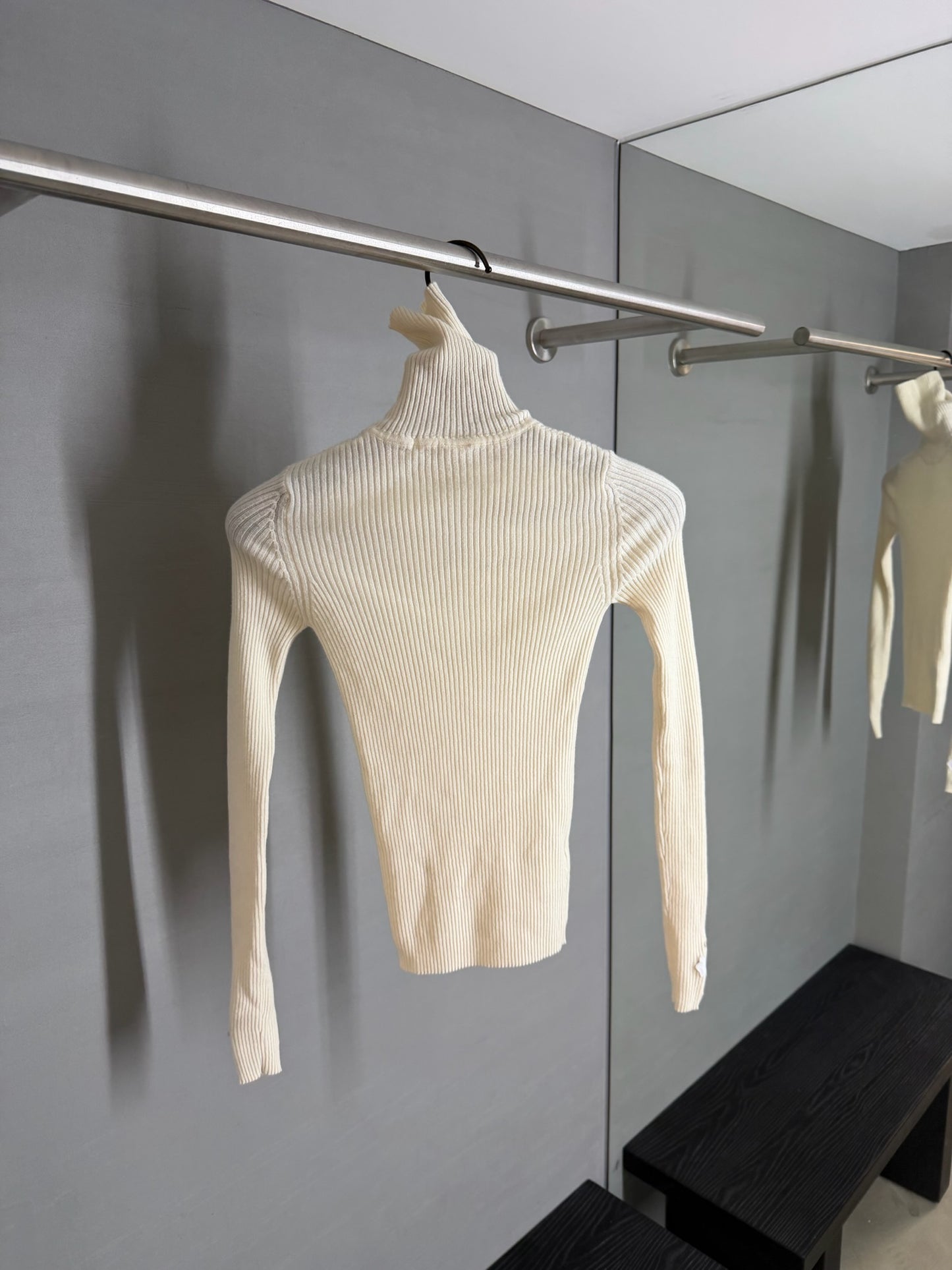 Chrome Hearts Cross Patch Cashmere Turtle Neck Long Sleeve