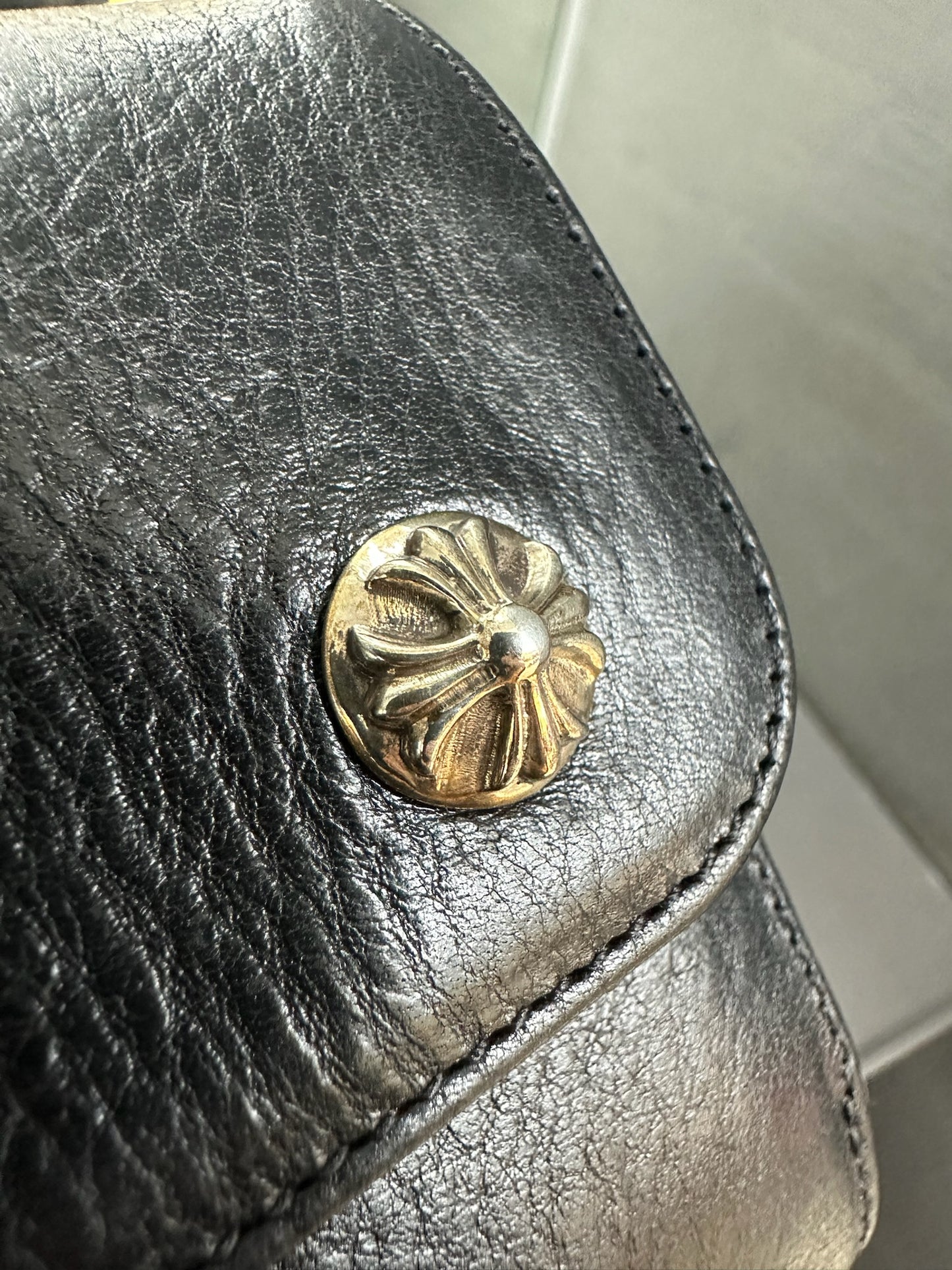Chrome Hearts buckle scroll wallet
