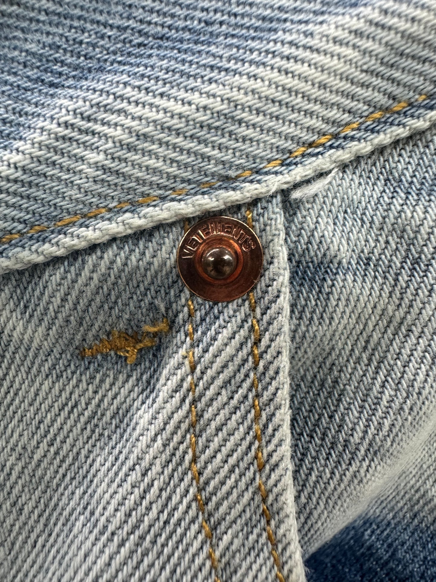 Vetements Reversal Jeans