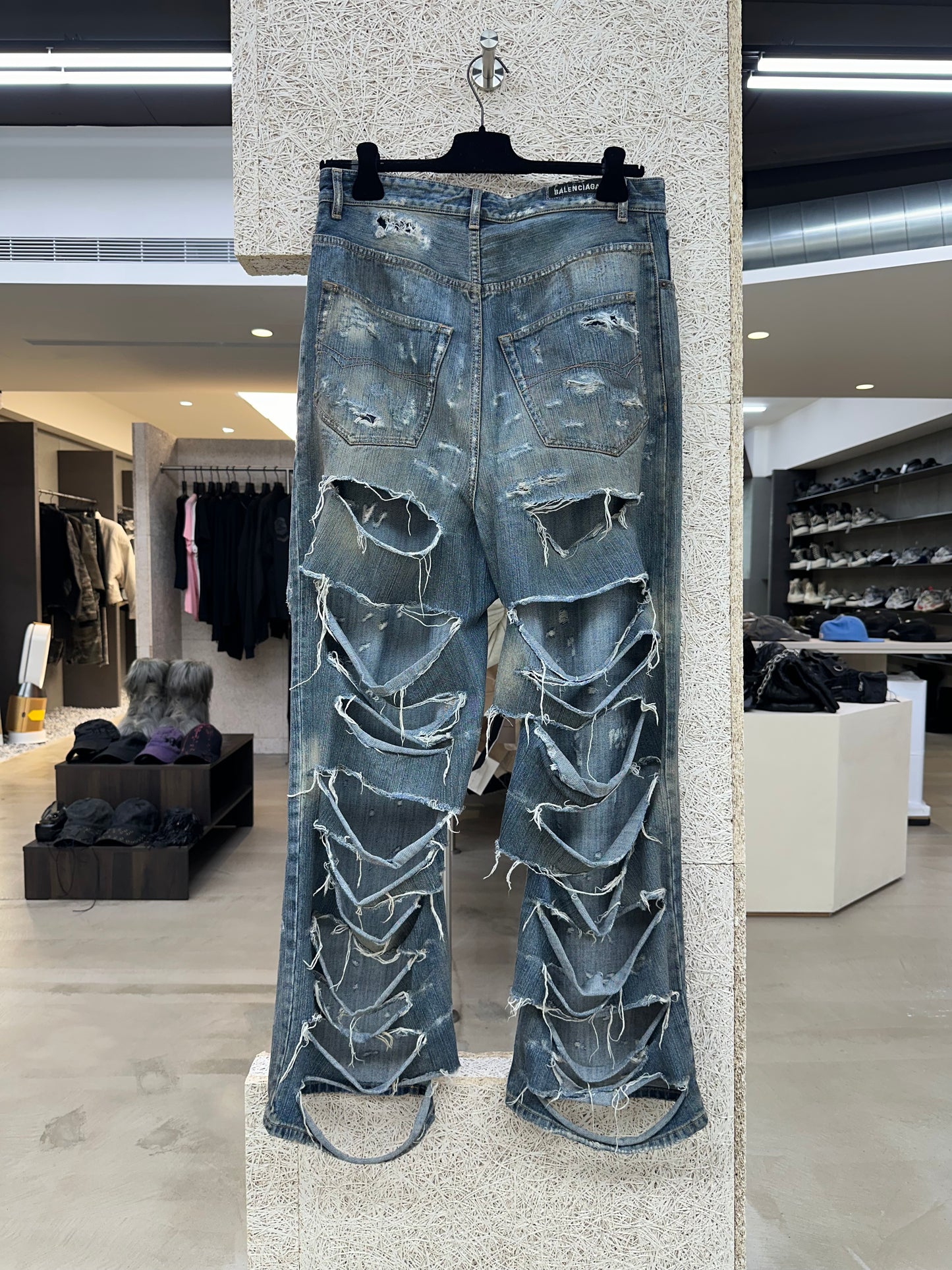 Balenciaga Super Destroyed Jeans Vic Runway Limited
