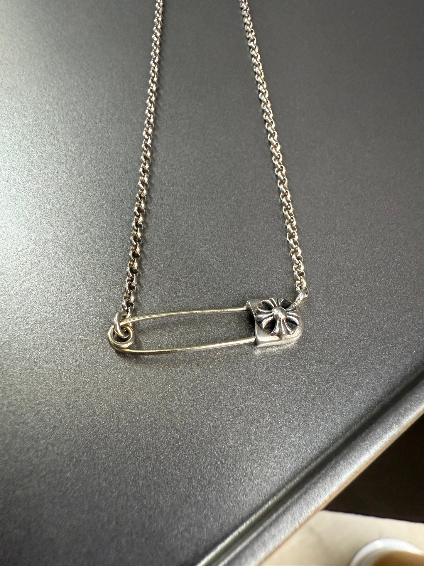 Chrome Hearts Safety Pin Necklace