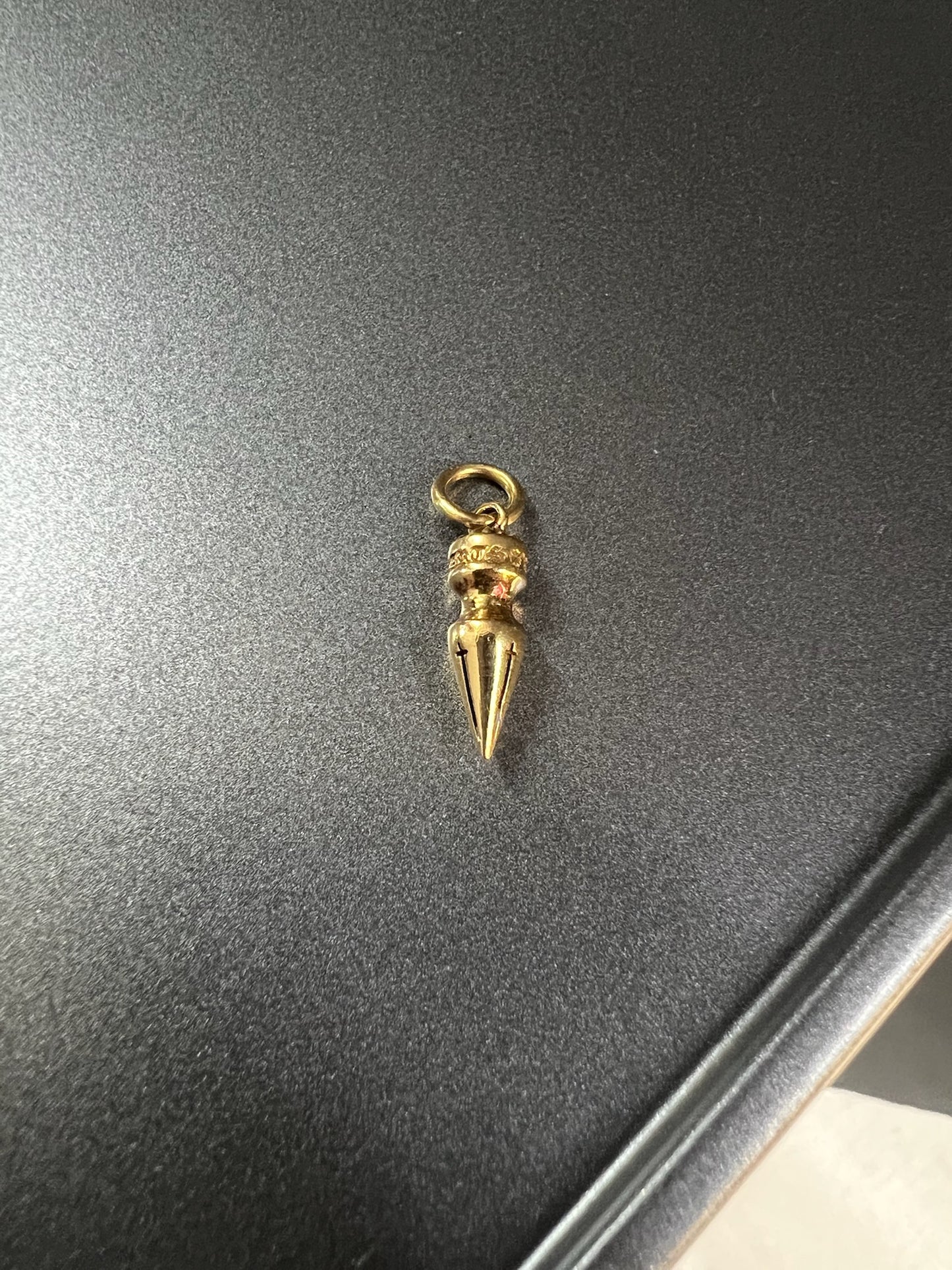 Chrome Hearts 22k tiny spike pendant