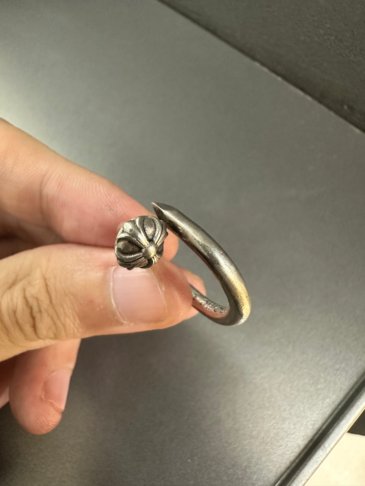 Chrome Hearts nail ring