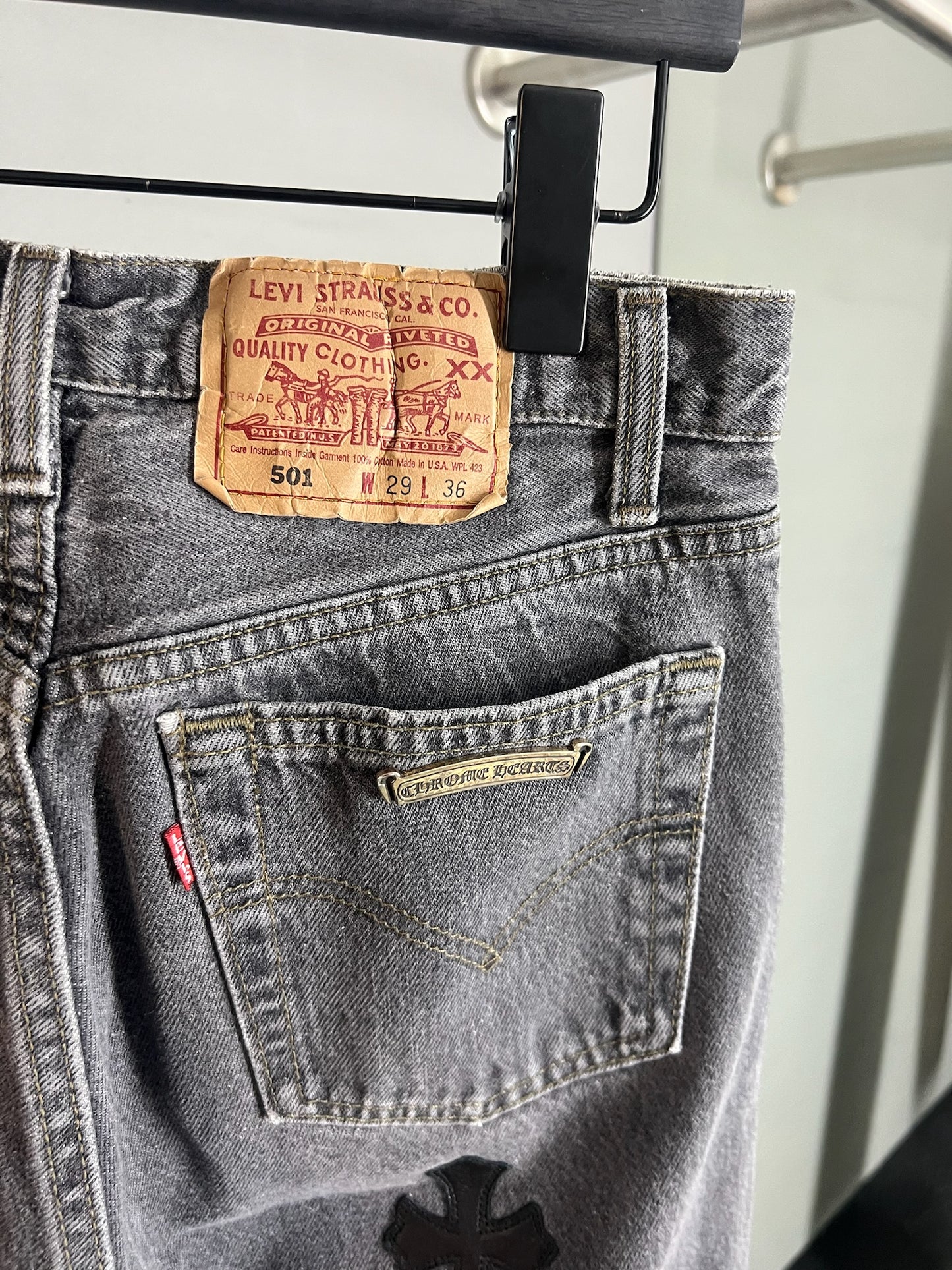 Chrome Hearts Levi’s Cross Patch Jeans