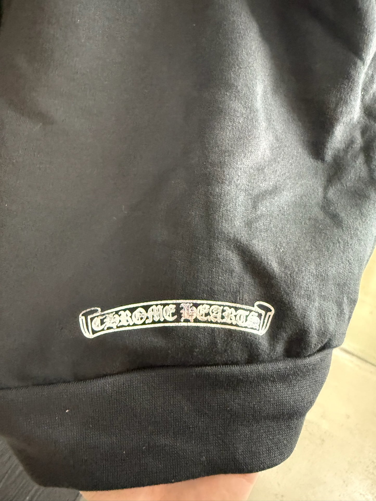 Chrome Hearts Silver Script Logo Hoodie