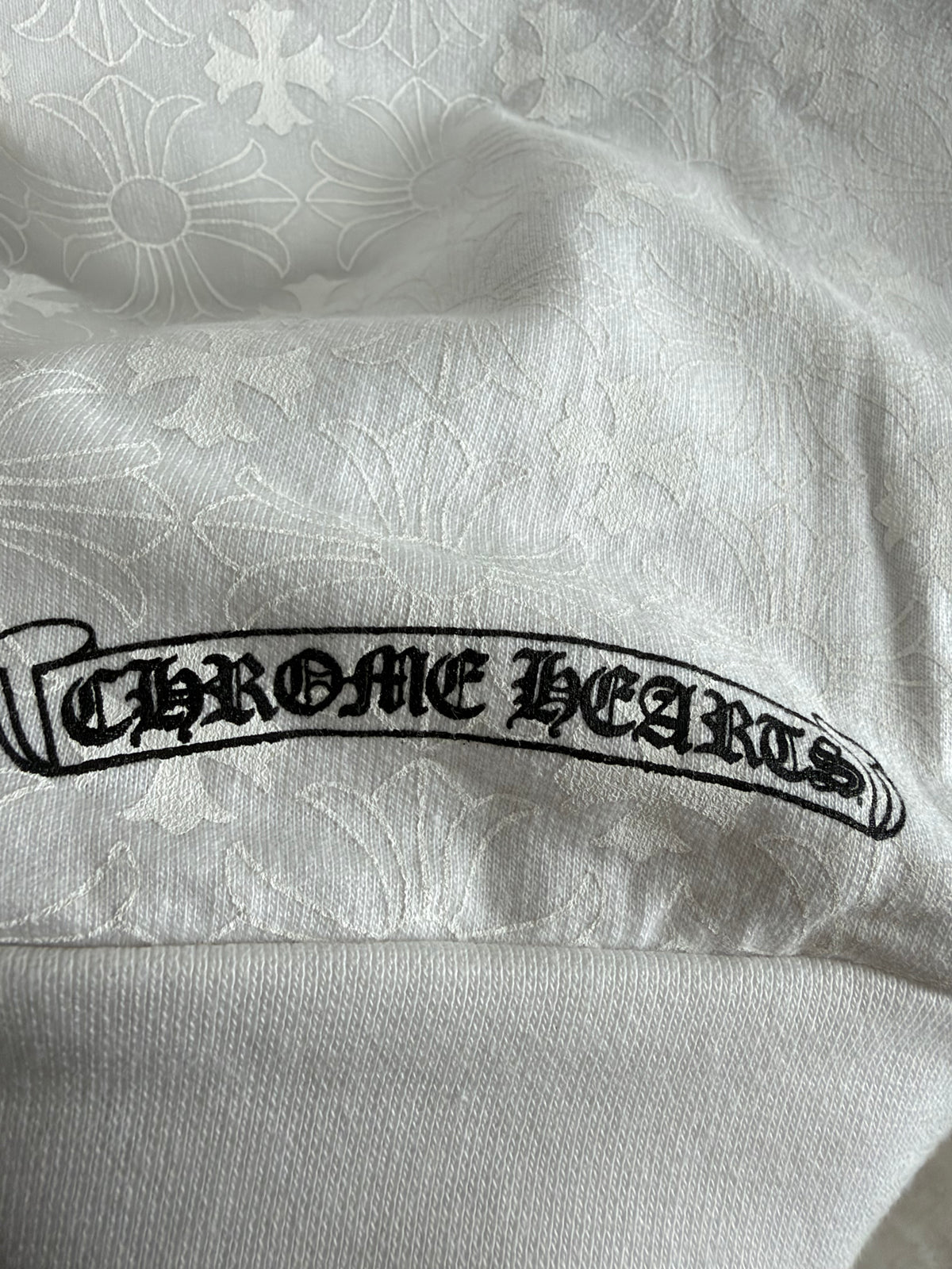 Chrome Hearts Gothic Vertical Horseshoe Zip-Up