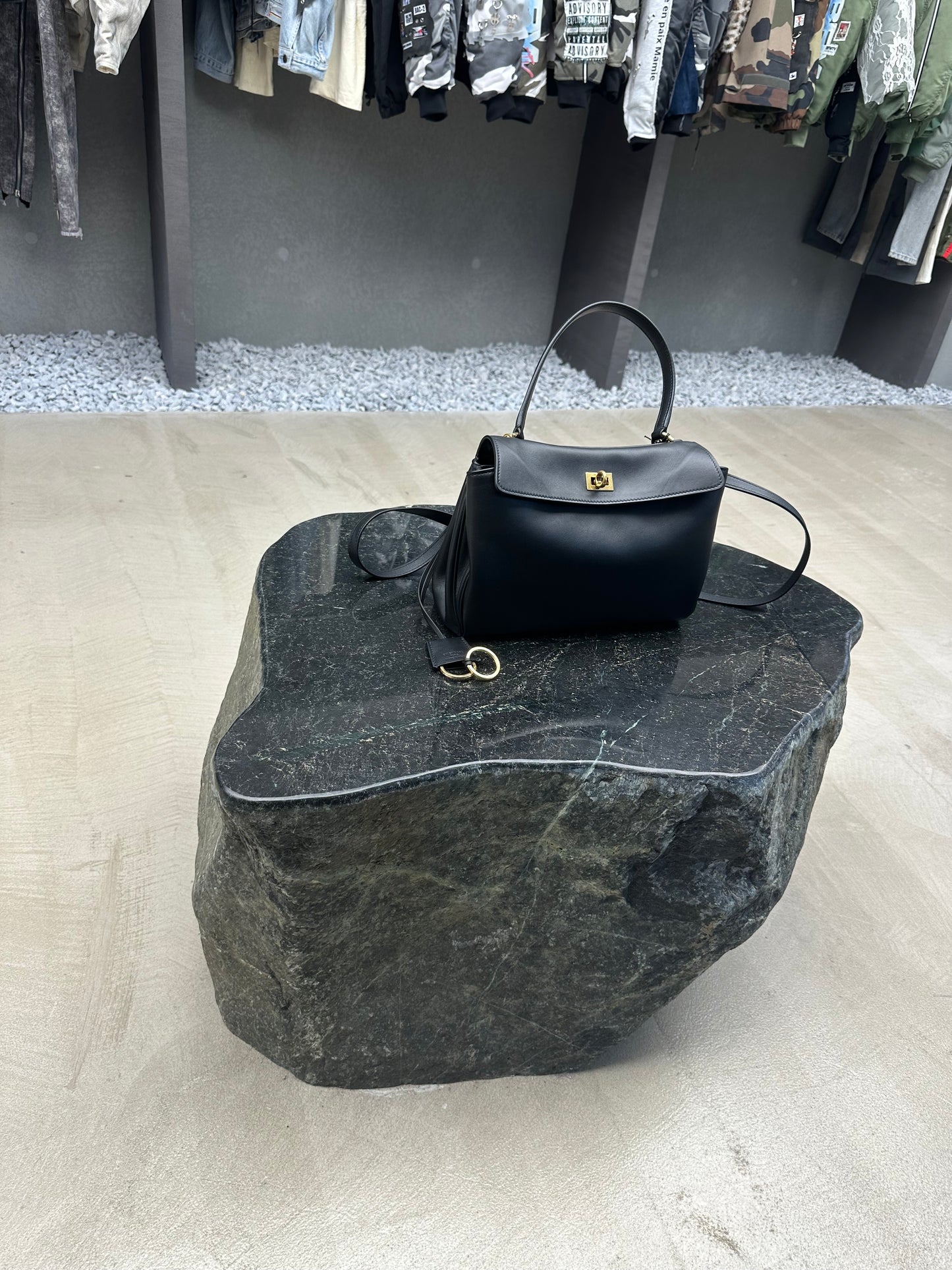 Balenciaga Rodeo Small Handbag with Gold Hardware