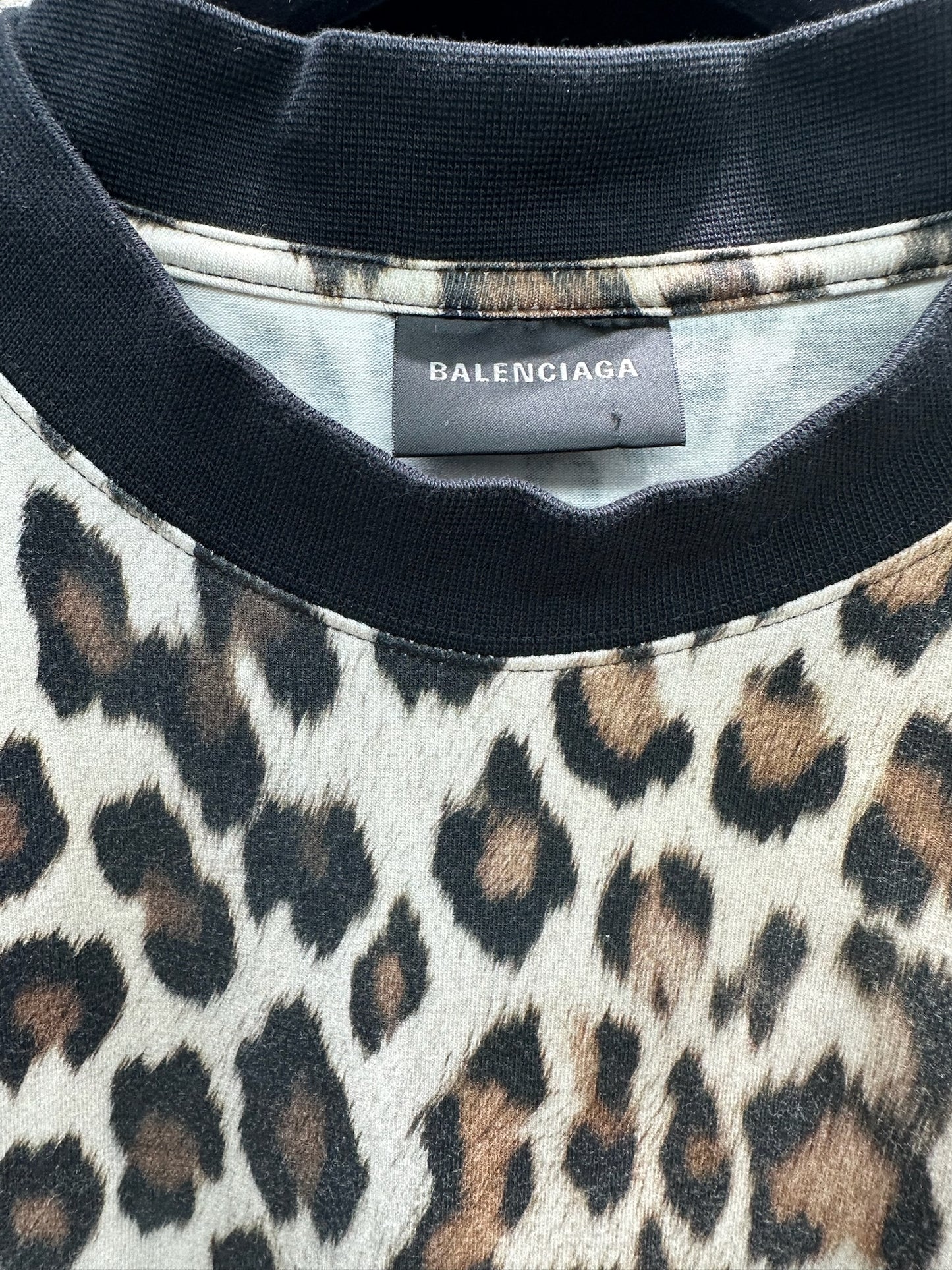 Balenciaga Loop Sports Icon Leopard T-shirt