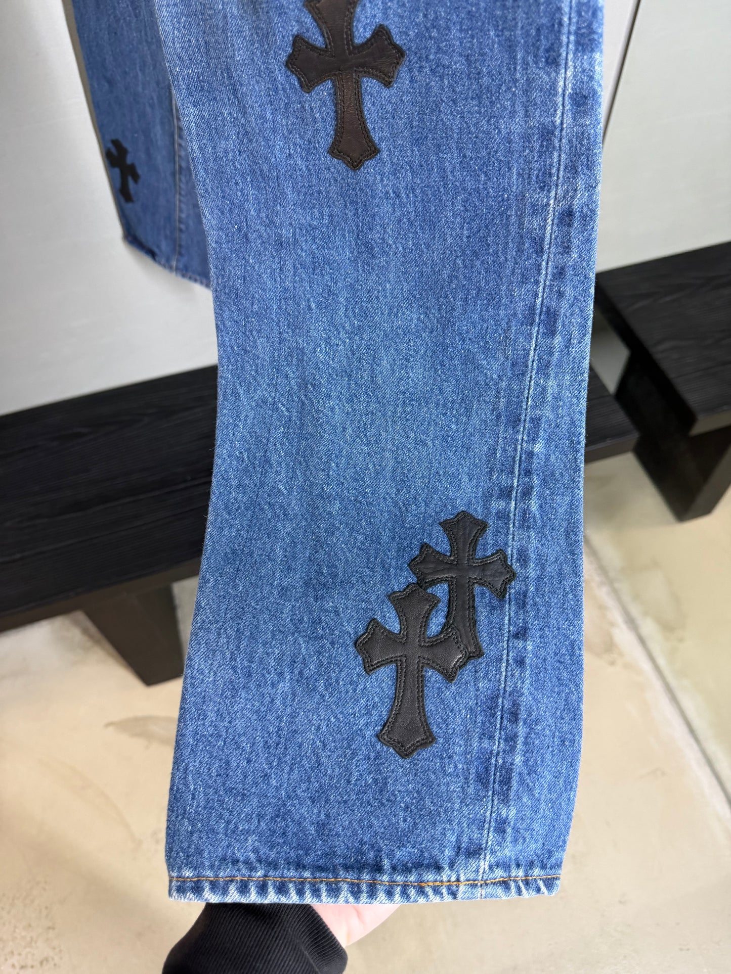 Chrome Hearts Levi’s Leather Patch 501 Jeans