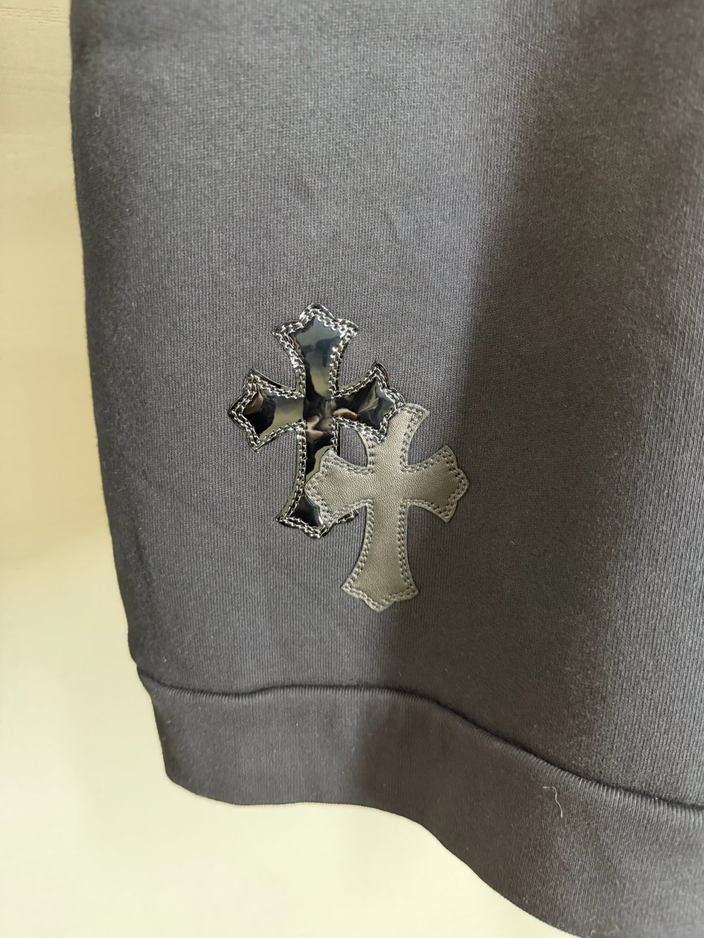 Chrome Hearts Black Cross Patches Sweatshirt