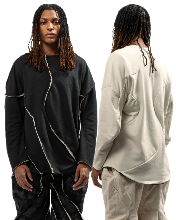 JAS Reversible Organic Seamed Sweater