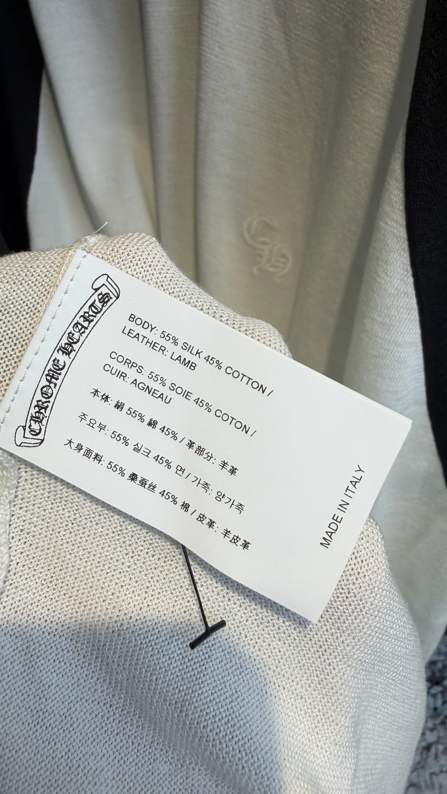 Chrome Hearts Cross Patch Silk Baseball Long Sleeve