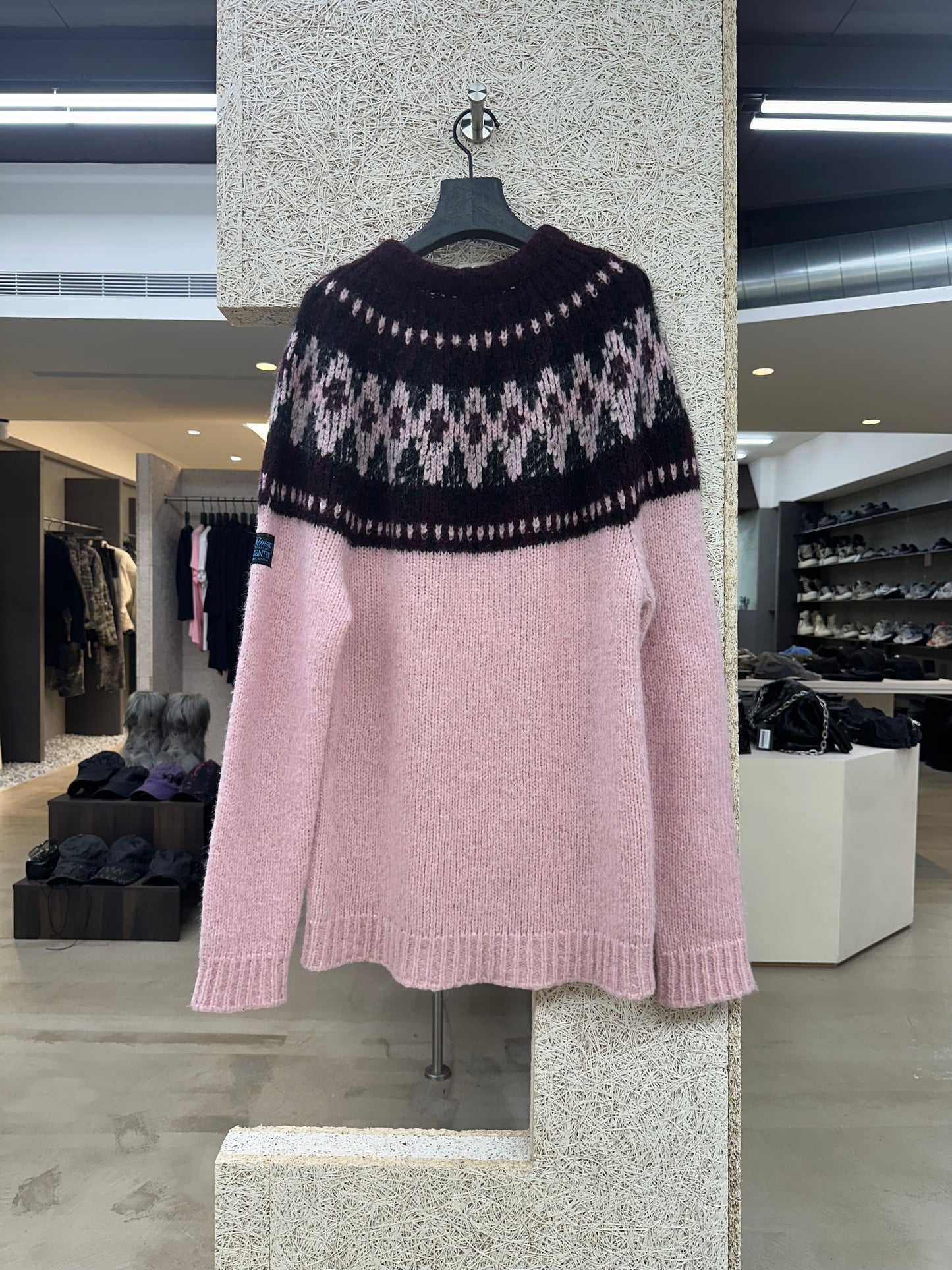 Raf Simons Studenten Pink Sweater