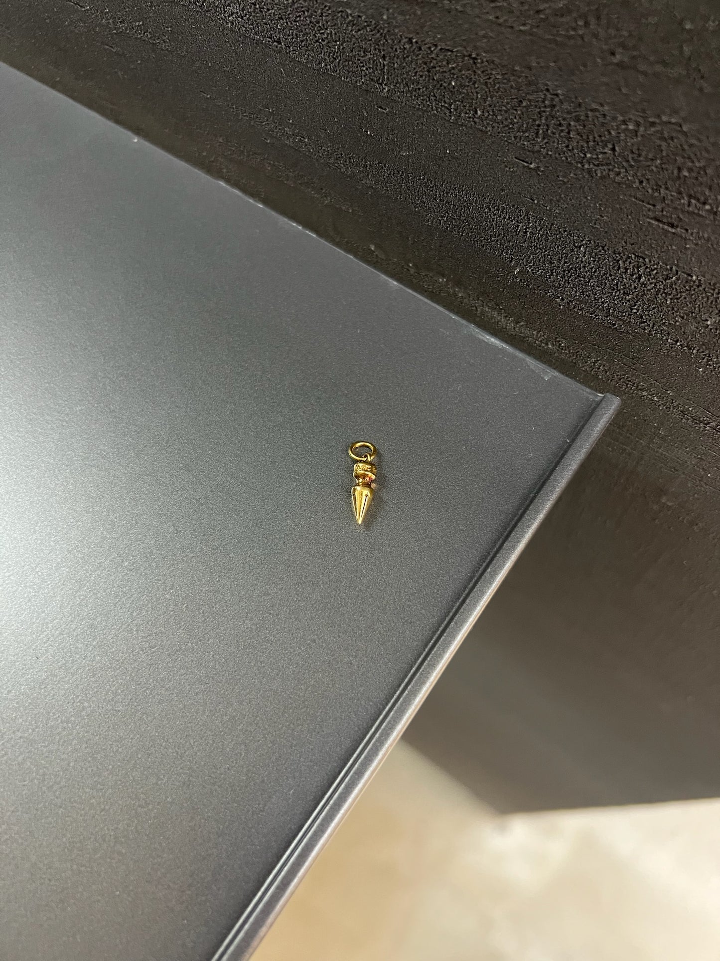 Chrome Hearts 22k tiny spike pendant