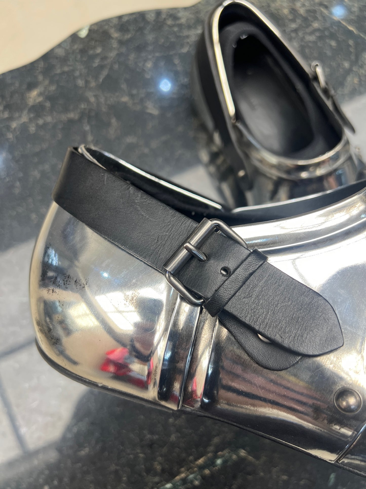Balenciaga Chevalier Silver Derbies