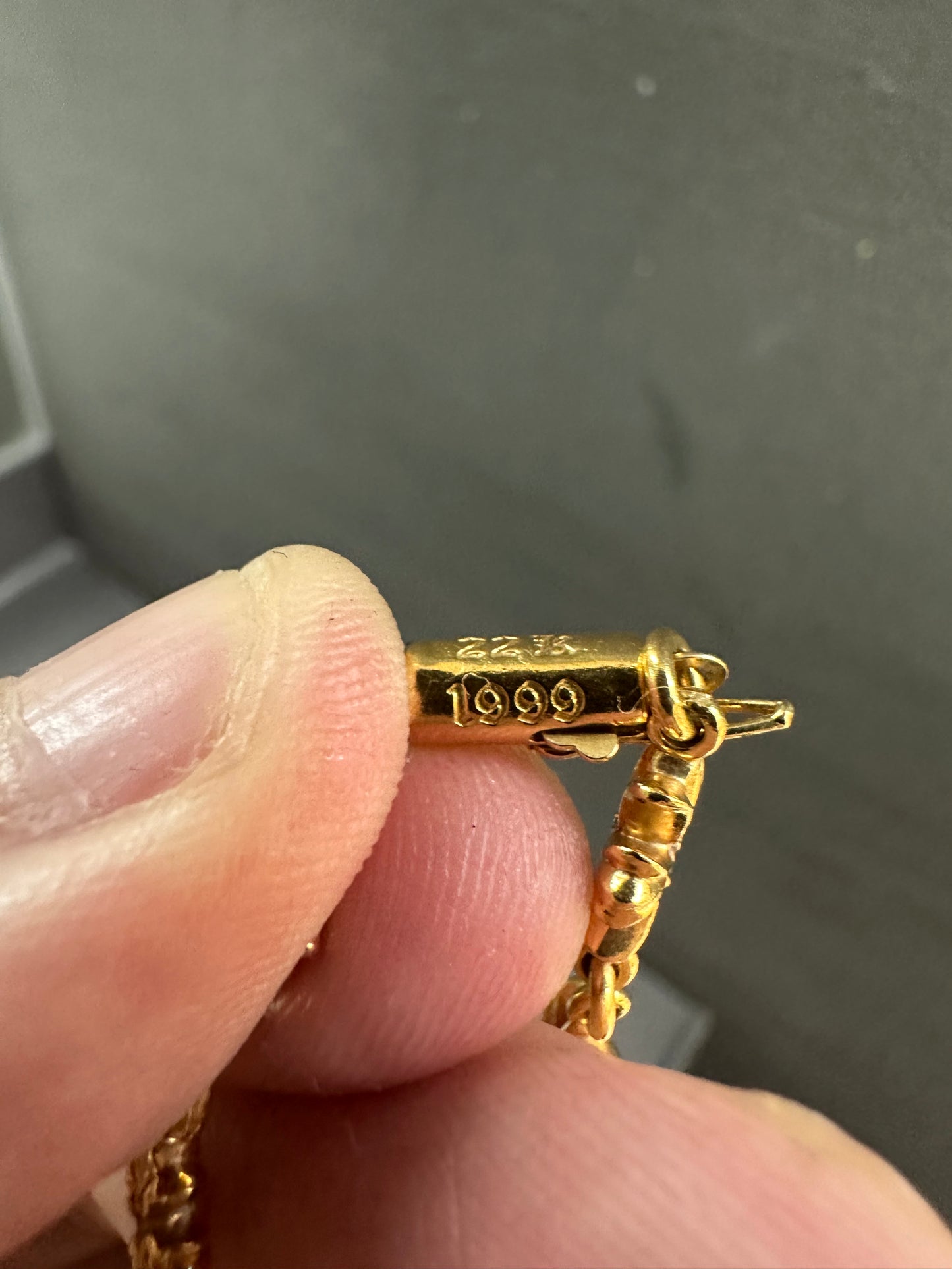 Chrome Hearts 22k Tiny e bracelet with diamonds 13 links