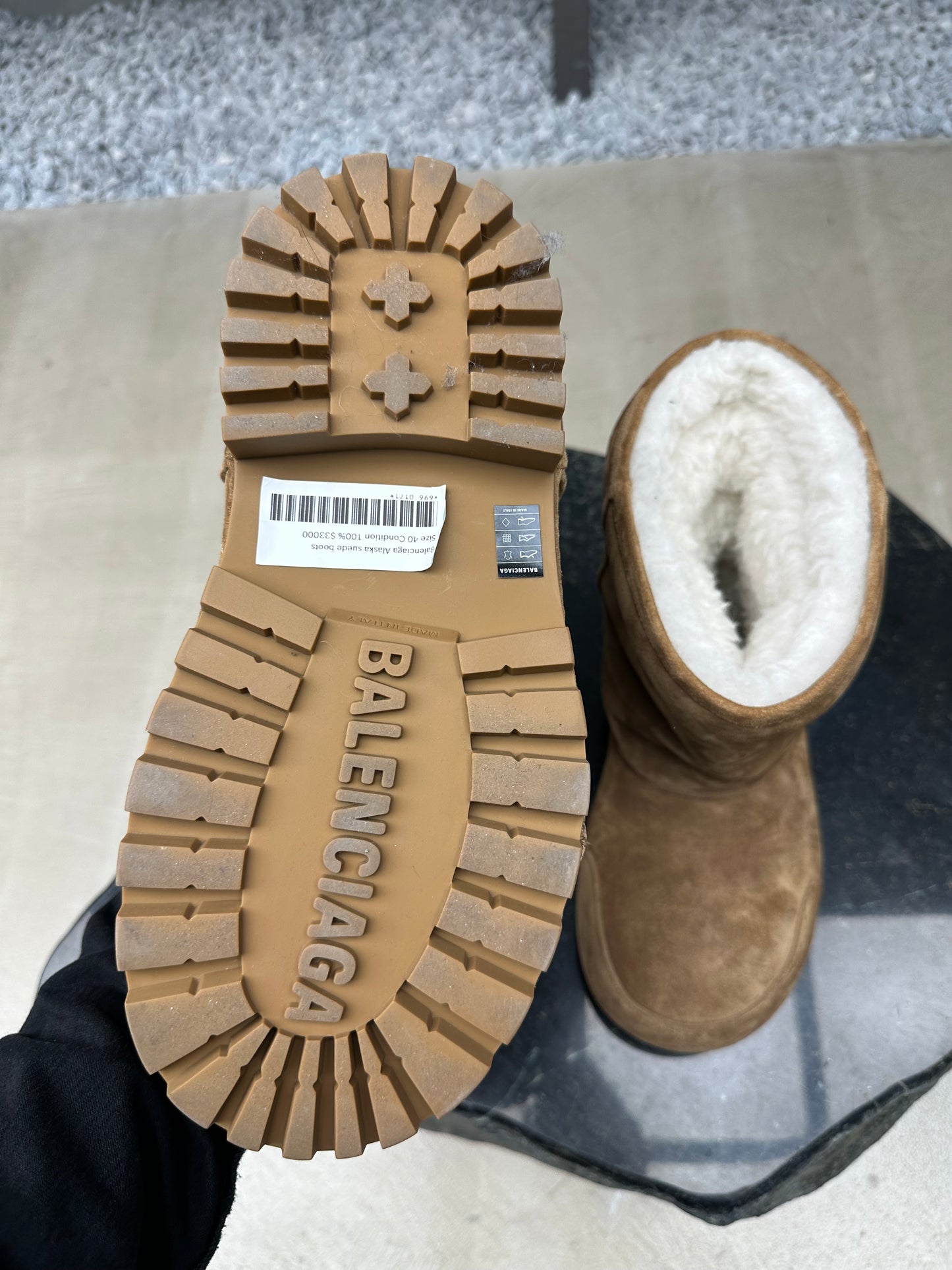Balenciaga Alaska suede boots