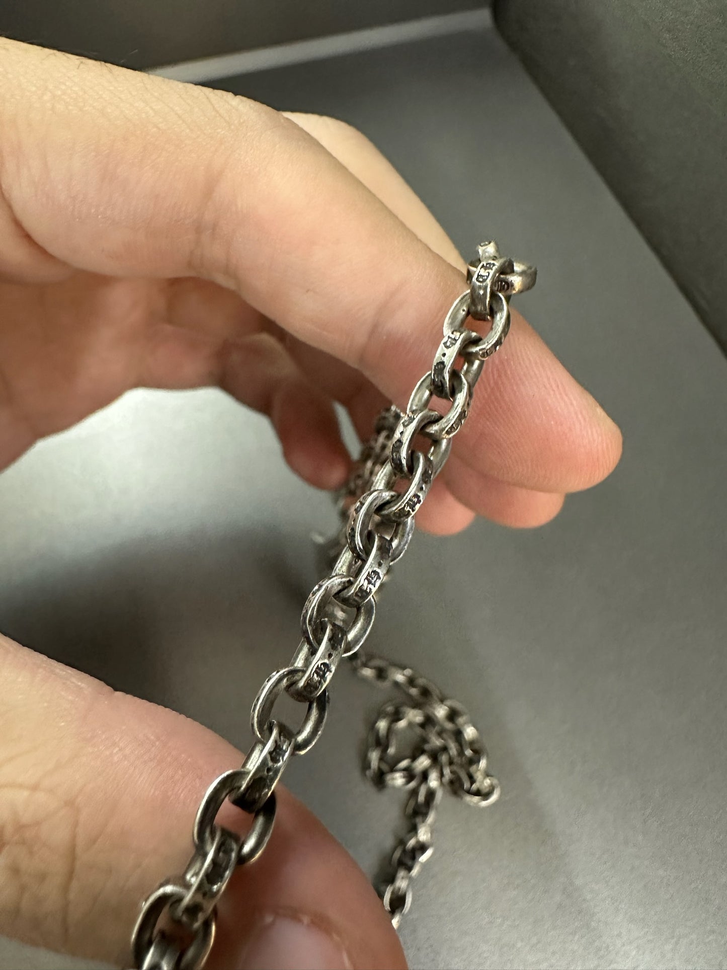 Chrome Hearts Cross pendant with paperchain