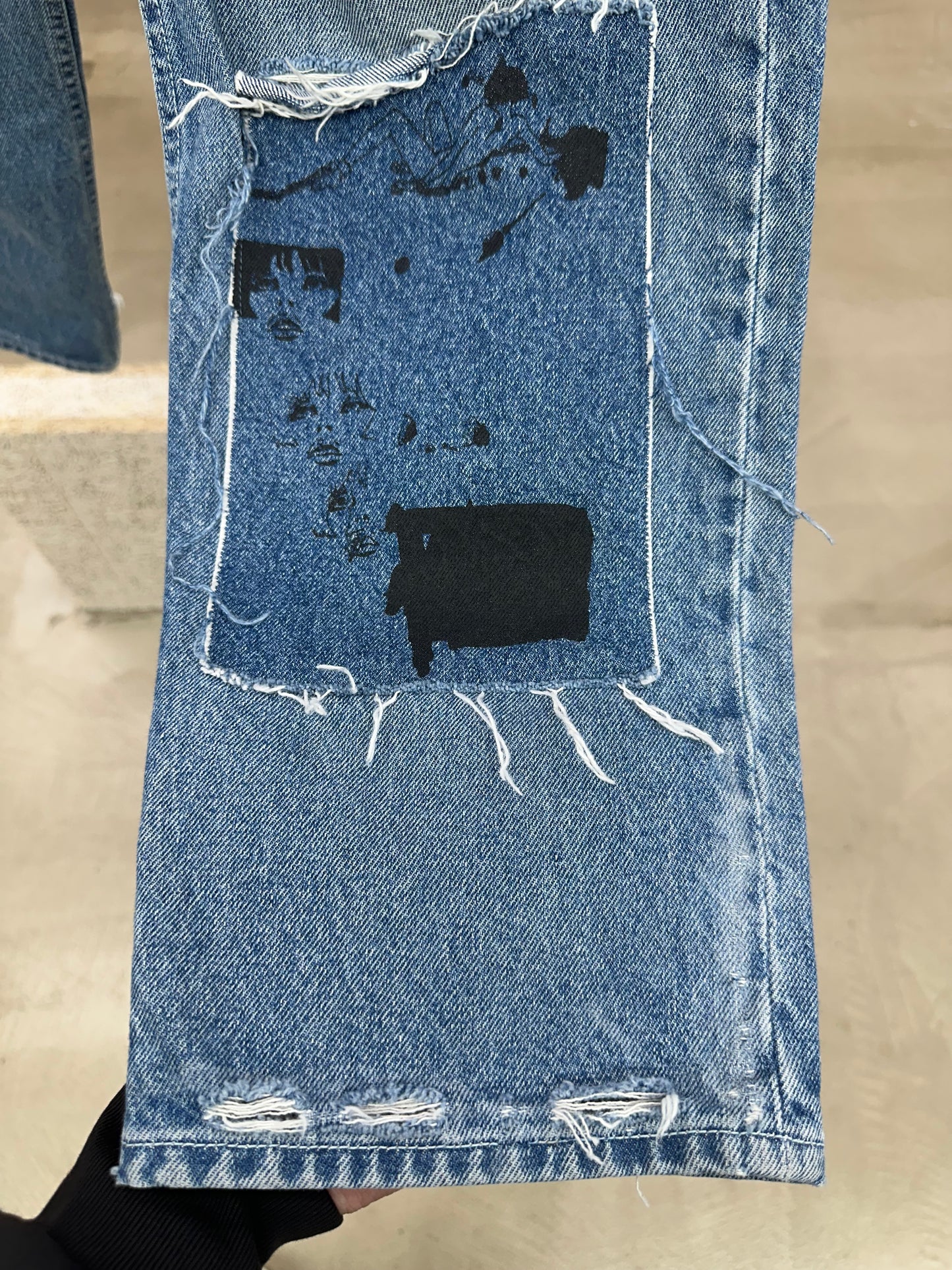 Enfant Riches Deprimes Patched Jeans