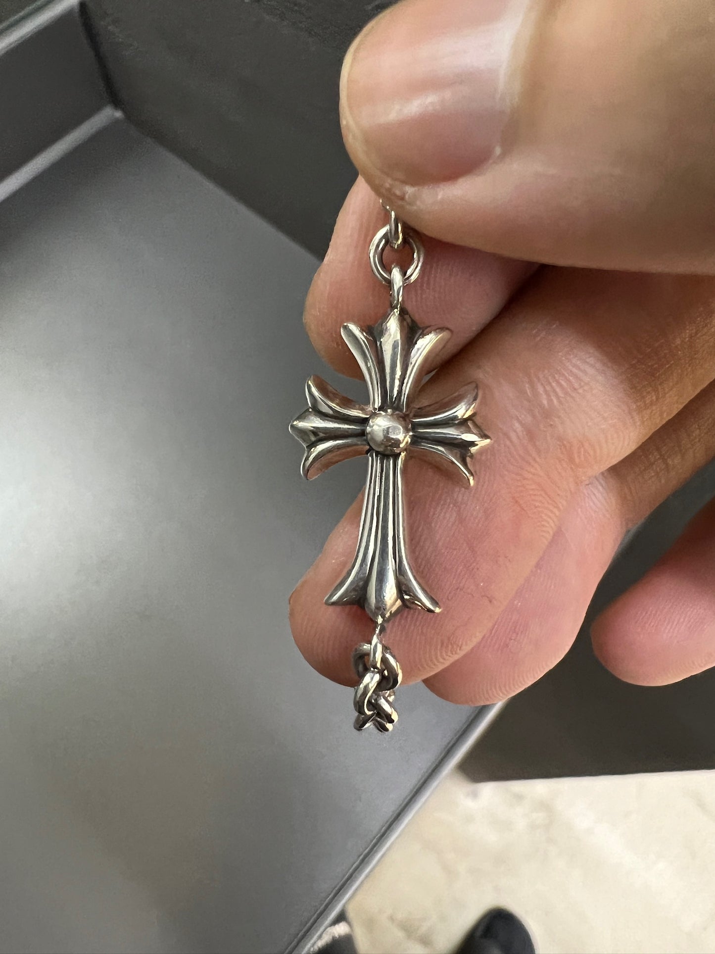 Chrome Hearts tiny cross bracelet