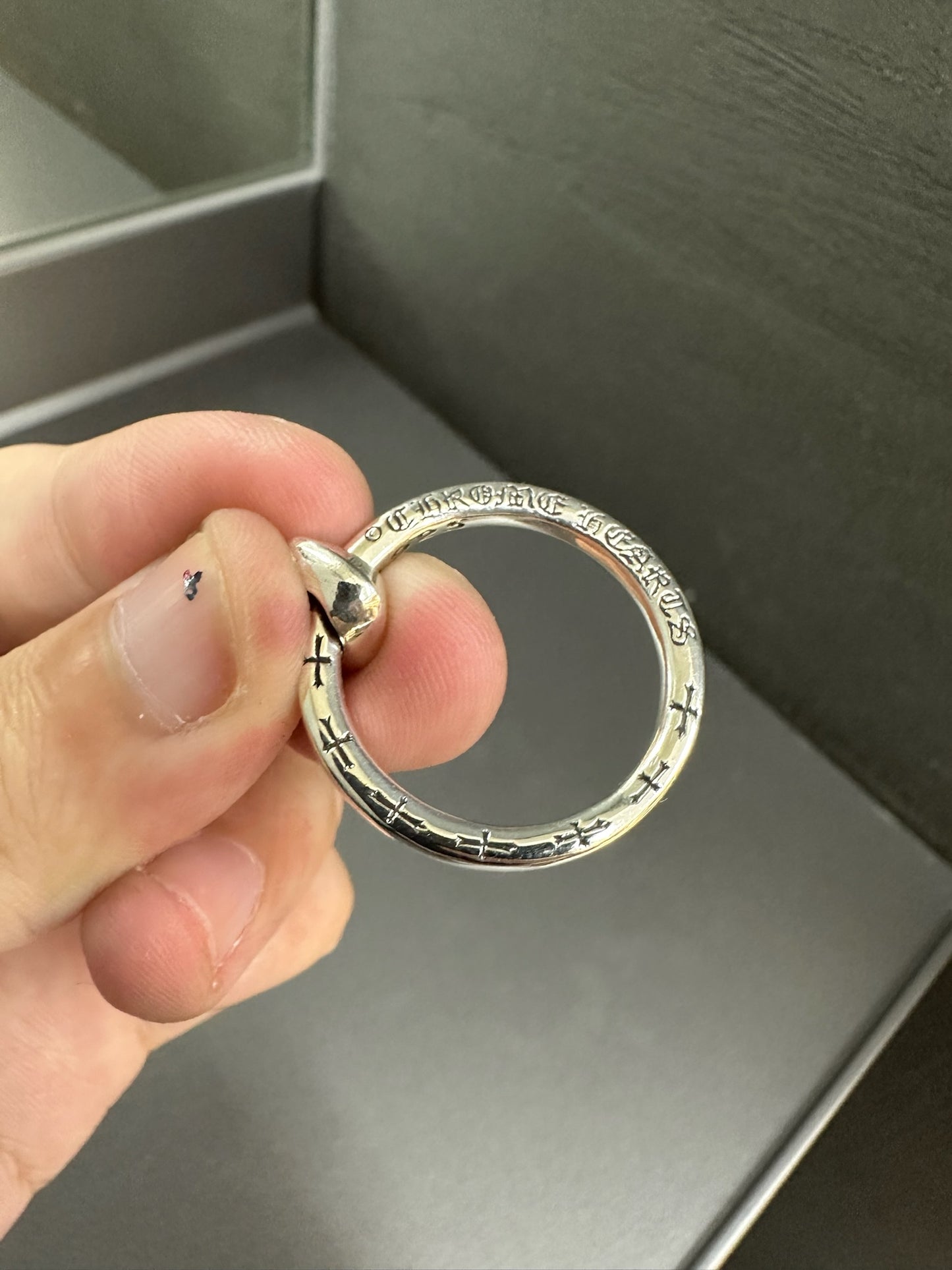 Chrome Hearts Tiny Cross with Ring Pendant