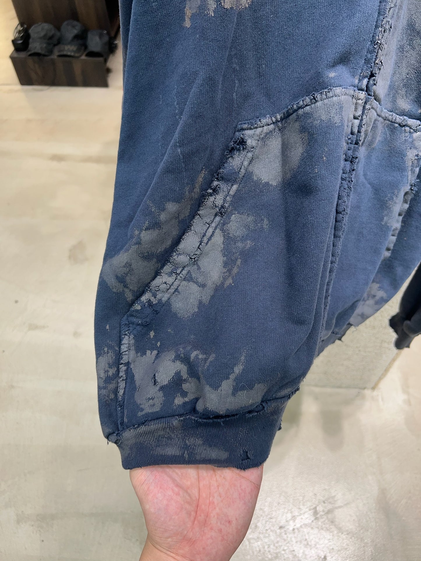 Balenciaga Mud-Dyed Horse Zip-up Hoodie