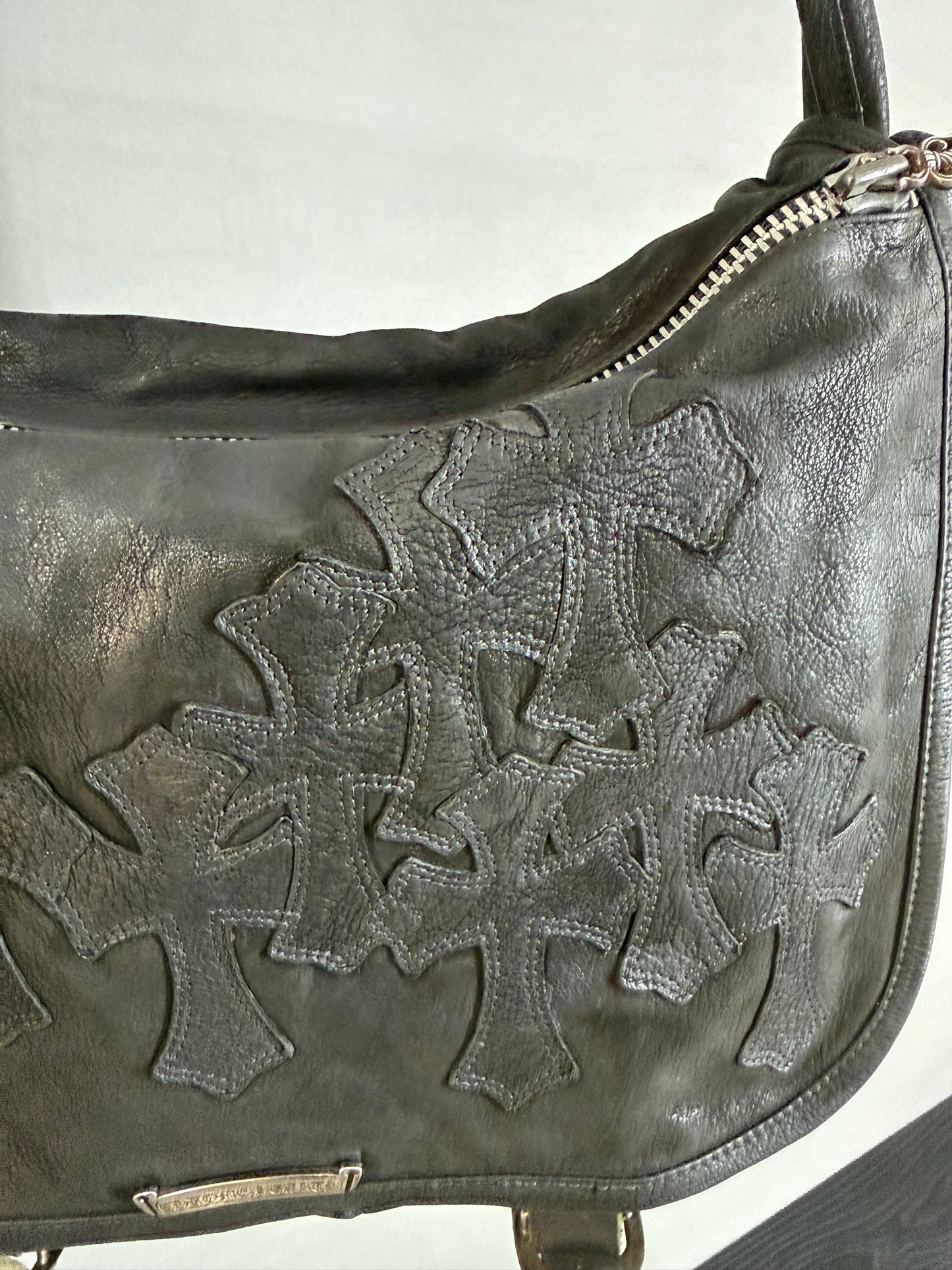Chrome Hearts Multiple cross patches messenger bag