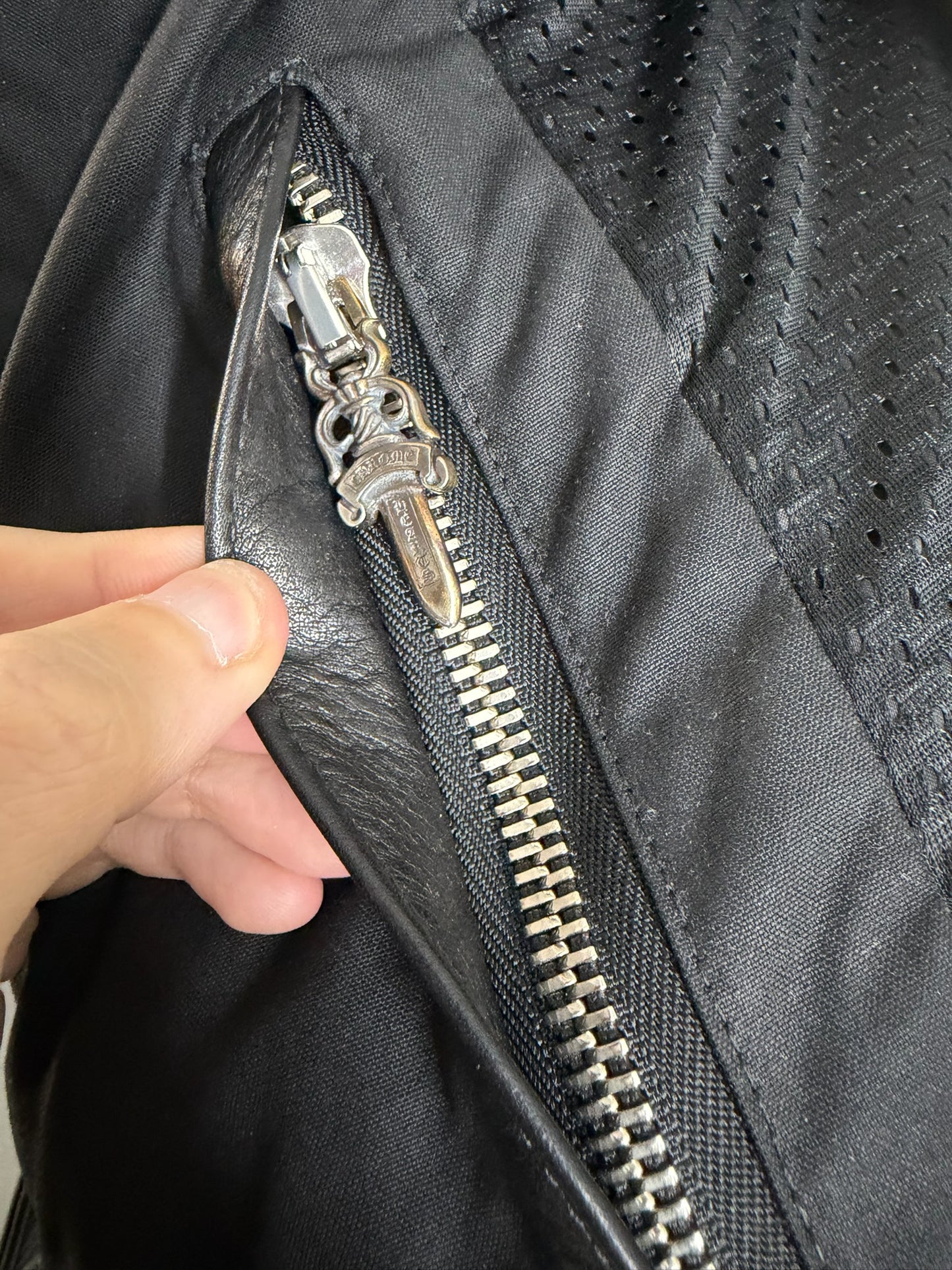 Chrome Hearts Cemetery Gunslinger Cross Patch Moto Backpack