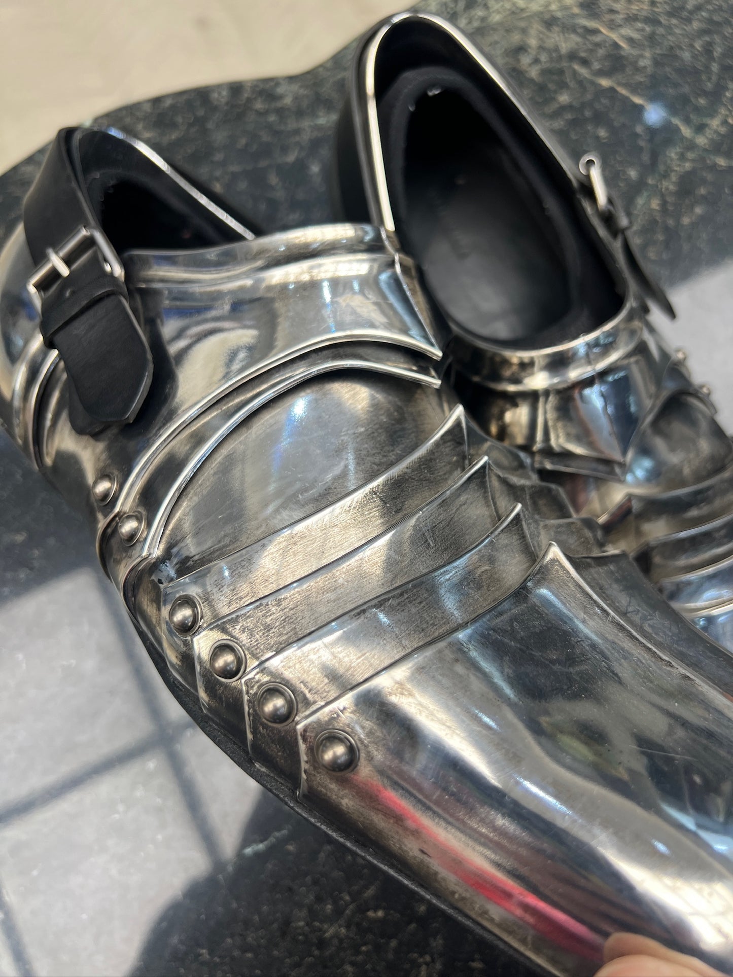 Balenciaga Chevalier Silver Derbies