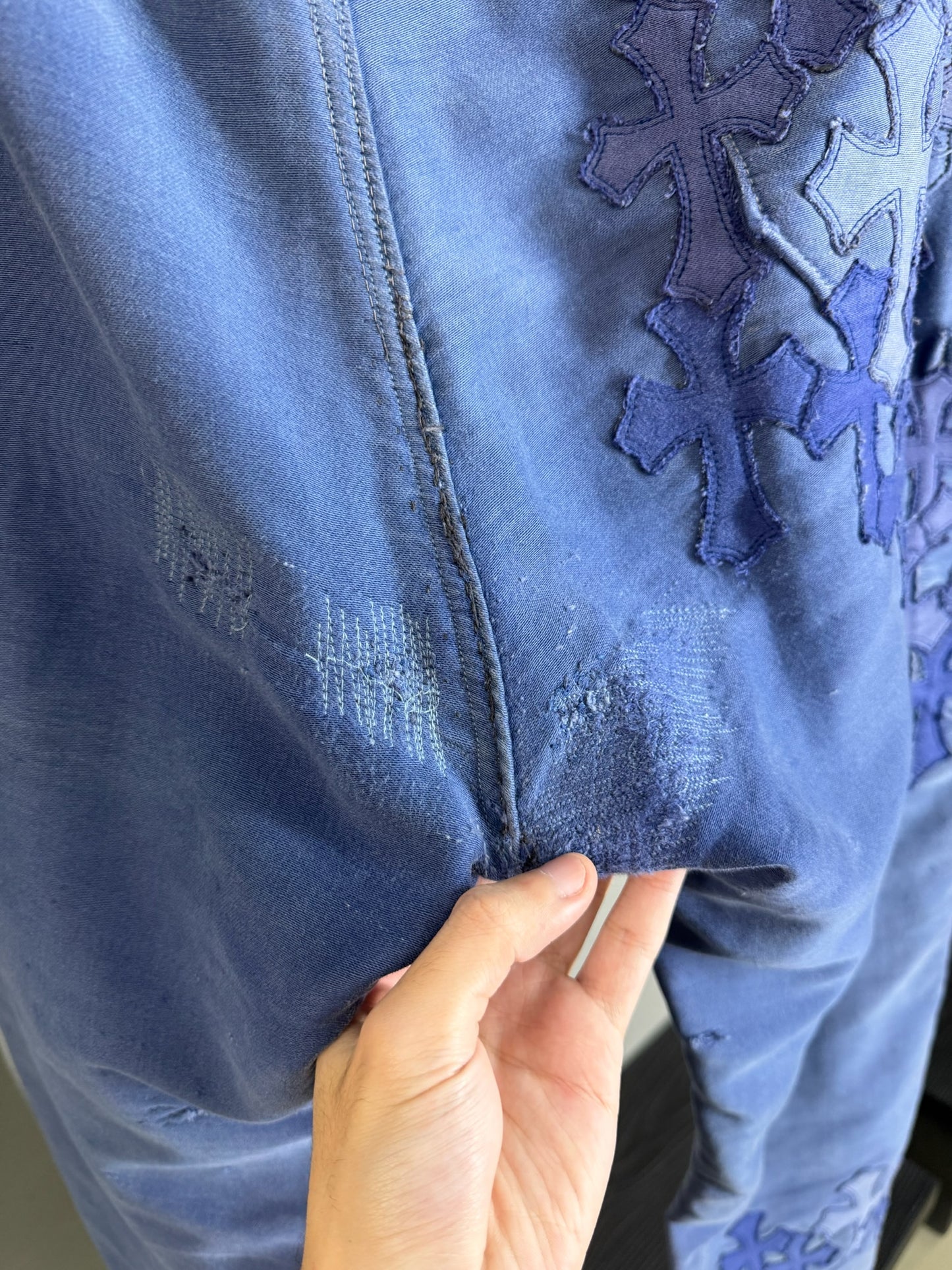 Chrome Hearts Cross Patch French Work Pants